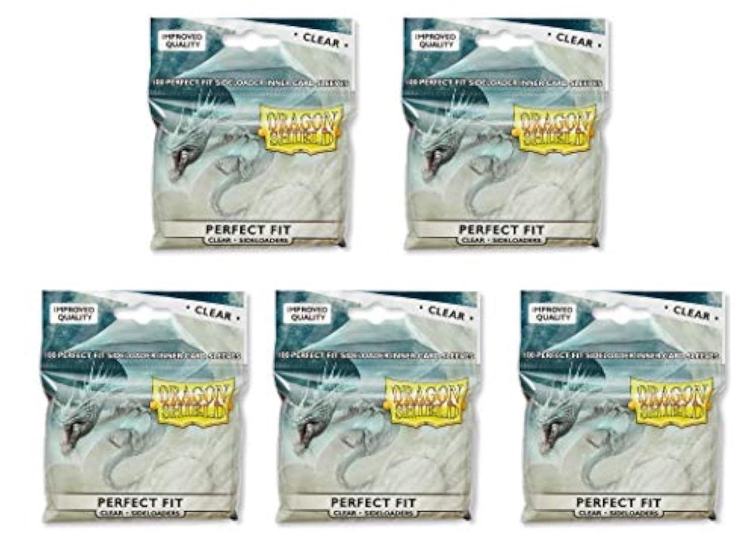 5 Packs Inner Sleeve Sideloader Clear Standard Size 100 ct Card Sleeves Value Bundle!