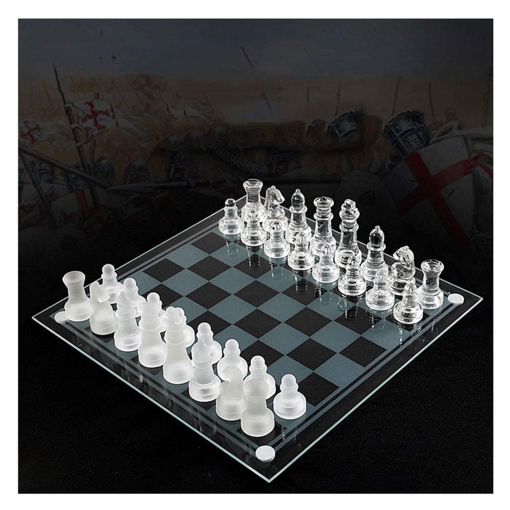 Chess Board K9 Glass Chess Luxury Elegant Chess Game Medium Wrestling Packaging International Chess Set Acrylic Board Chess Game Chess set (Size : C)