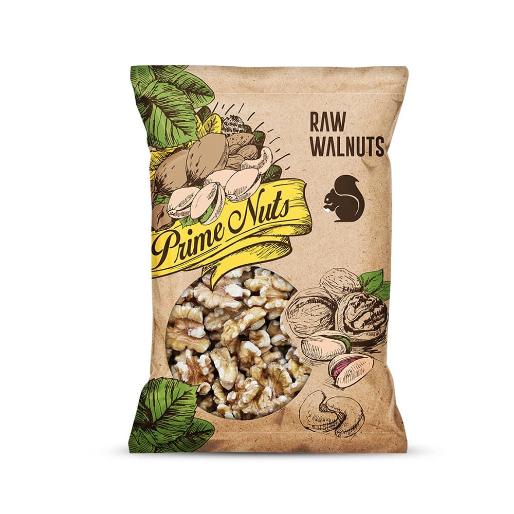 Prime Nuts Raw Walnuts | 150 gm | Rich in Omega-3s & Health Promoting Bacteria | High in Protein & Antioxidants | Dietary Fibre | Healthy Immune System | Healthy Ready-to-Eat Snacks