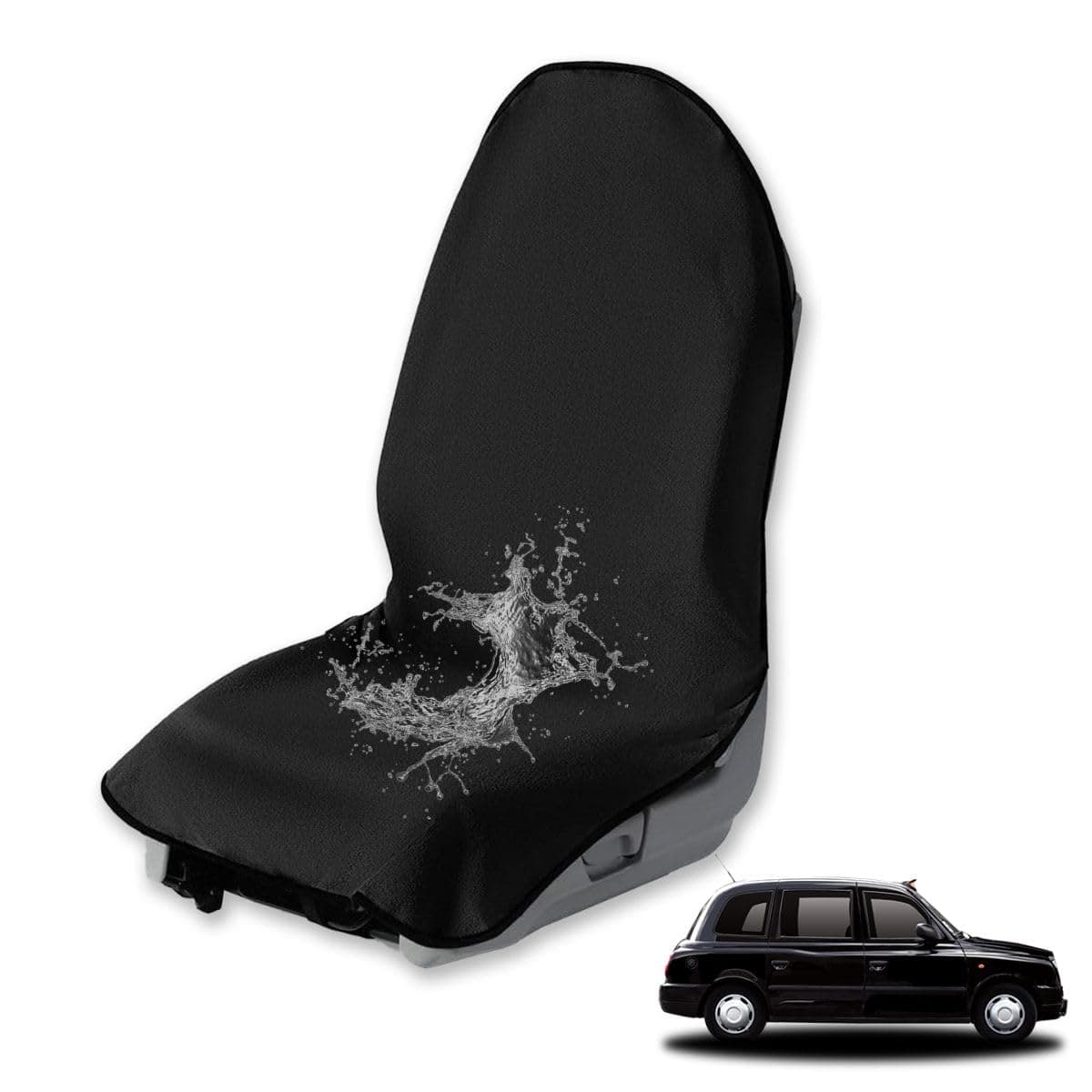 1PCS Sweat Towel Car Non-Slip Seat Cover，Waterproof Sweat Towel Front Seat Cover Suitable for Fitness, Beach,Yoga，Towels for Car Seat, Truck, Van, SUV, Etc（Black）