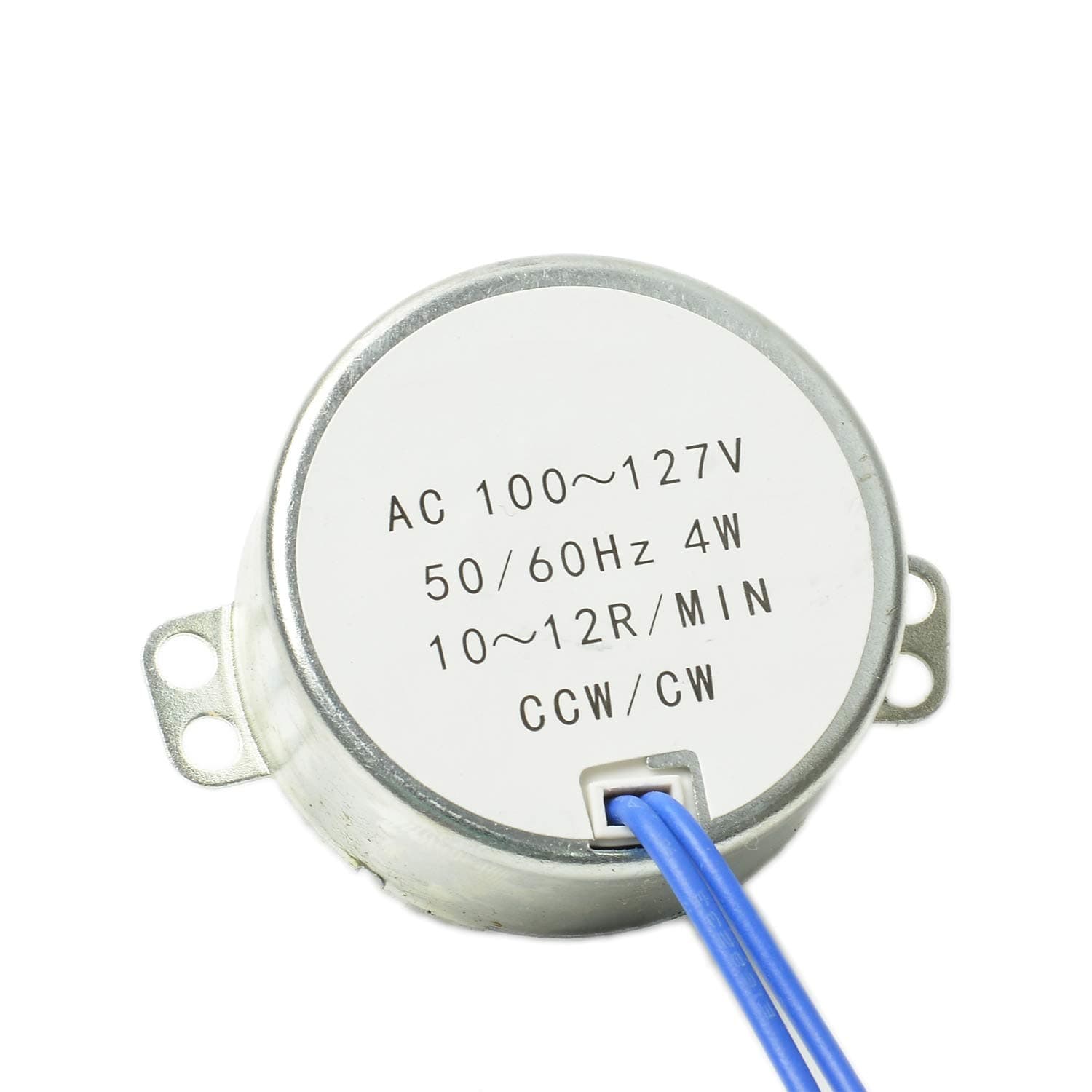 LoveDeal 10-12RPM AC Synchronous Motor, 110V 4W 50/60Hz CCW/CW Synchron Motor, Low Speed High Torque TYC50 Non Directional Electric Turntable Gear Box - for Microwave Oven, Hand-Made, School Project