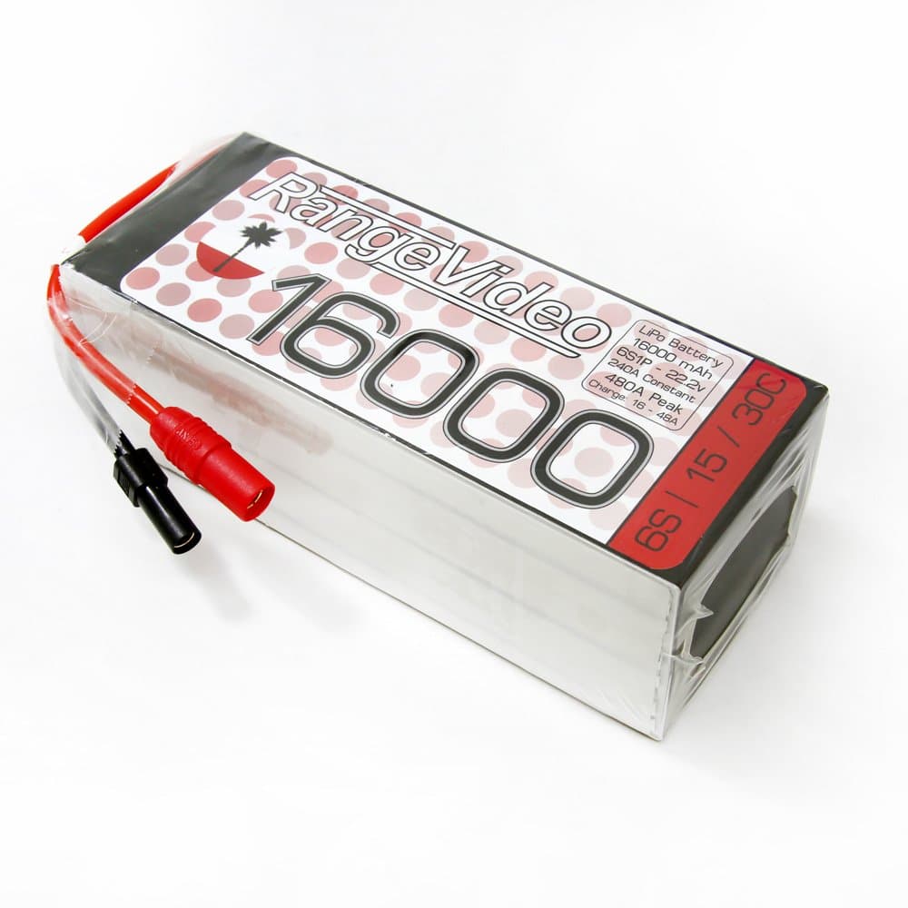 RVPower 16000mah 22.2V 15C 6S1P Lipo Battery Pack for DJI S800EVO DJI S900 DJI S1000 (Power Connector XT150/AS150)