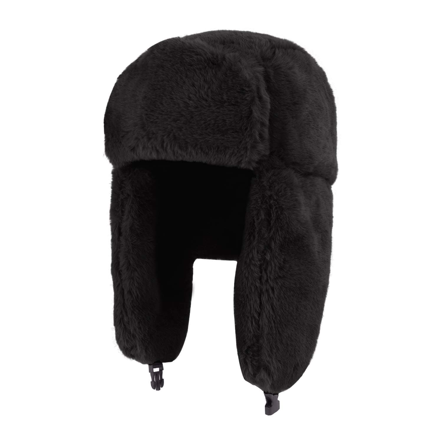 Adults Winter Cozy Plush Ushanka Russian Hat Windproof Full Hood Earflap Hat Warm Cold Proof Ski Hunting Cycling Trapper Hats