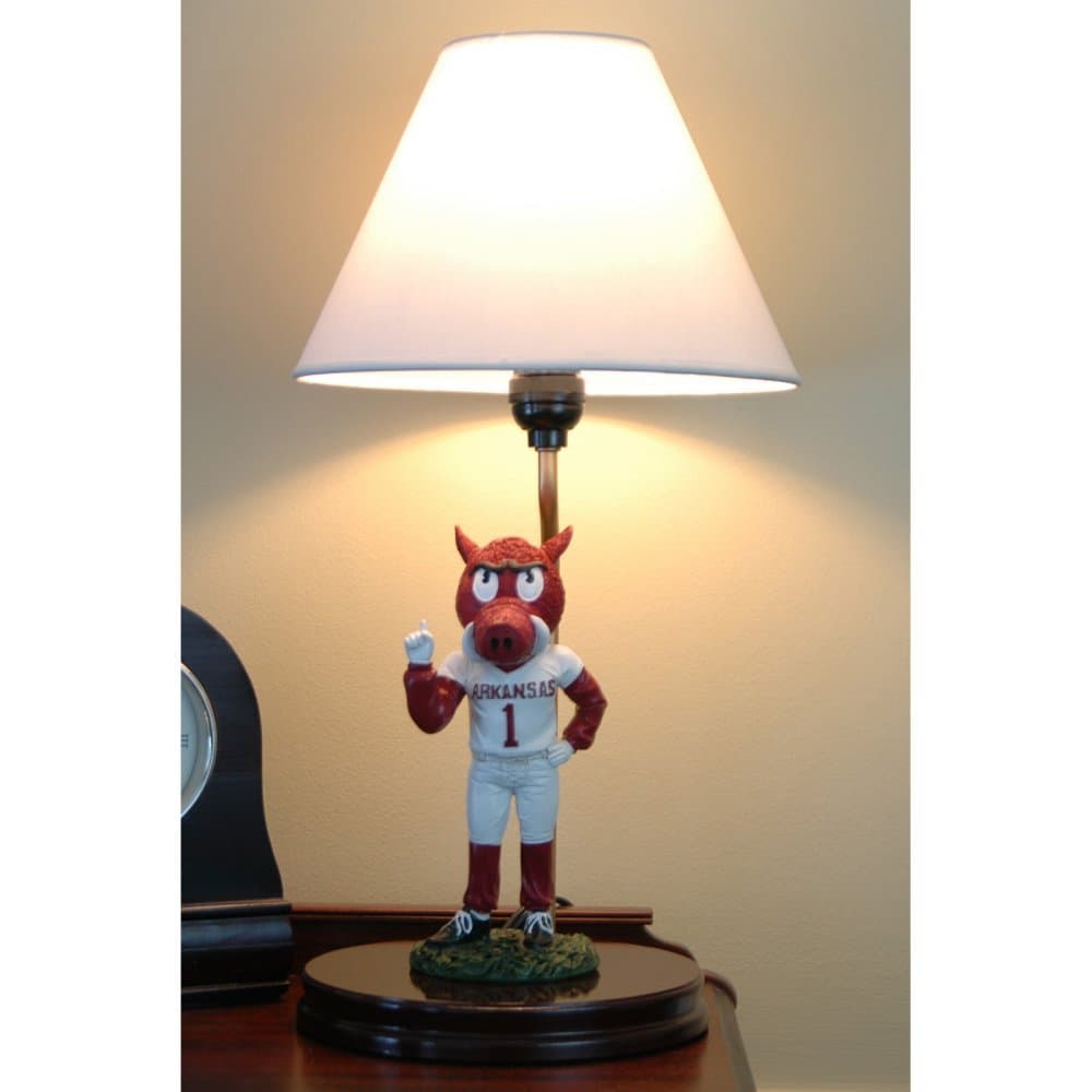 NCAA Arkansas Razorbacks Painted Mascot Lamp