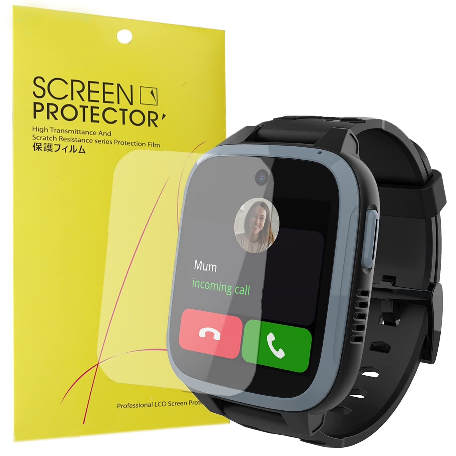 Lamshaw Compatible for Xplora XGO 3 Screen Protector, [6 Pack] Full Coverage TPU Clear Film Compatible with Xplora XGO 3 Children Watch Phone