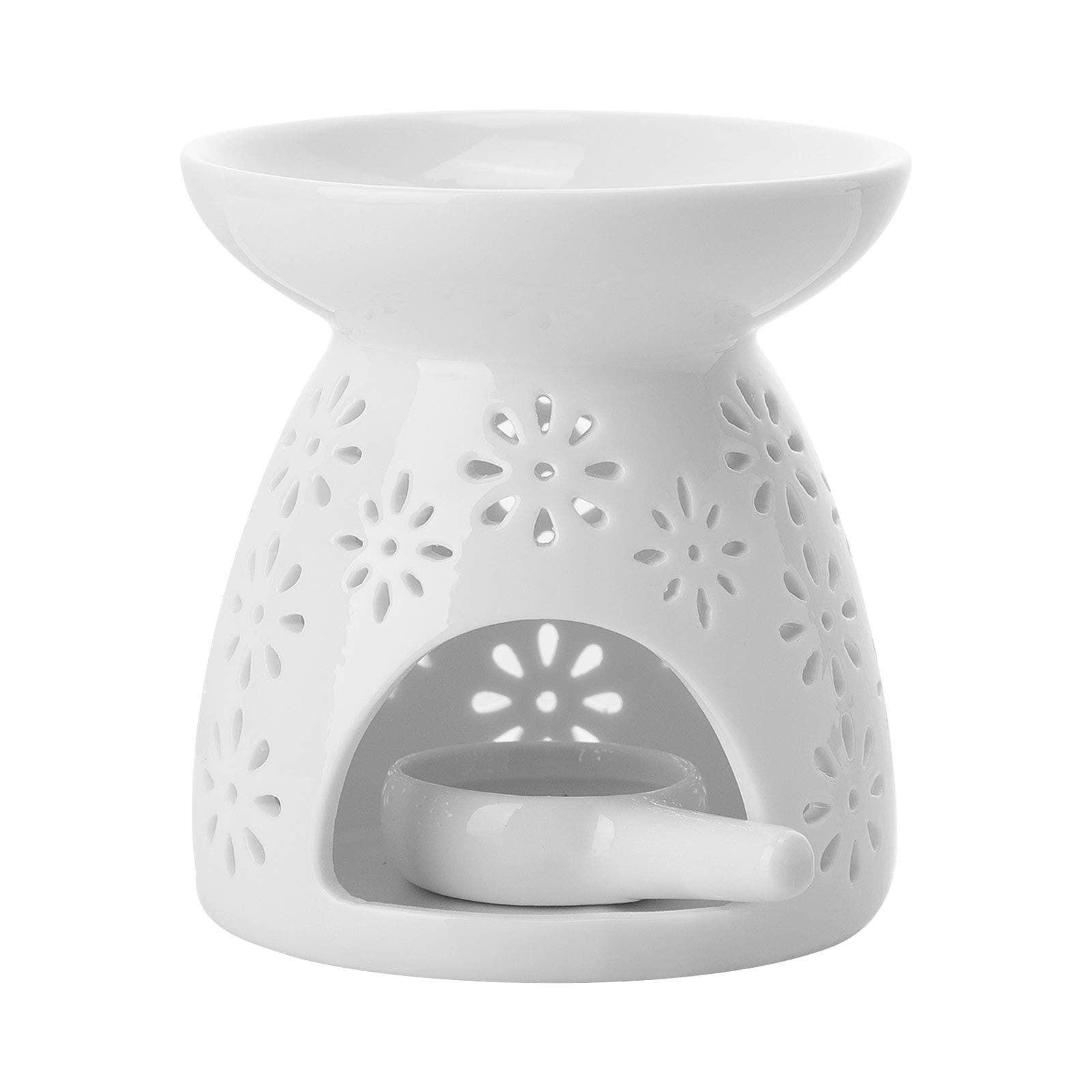 Richaa Wax Melt Essential Oil Burners Ceramic Aroma Burners Assorted Wax Warmer Aromatherapy Tarts Holder Candle Scented Diffuser with Ceramic candle holder for Home Bedroom Decor