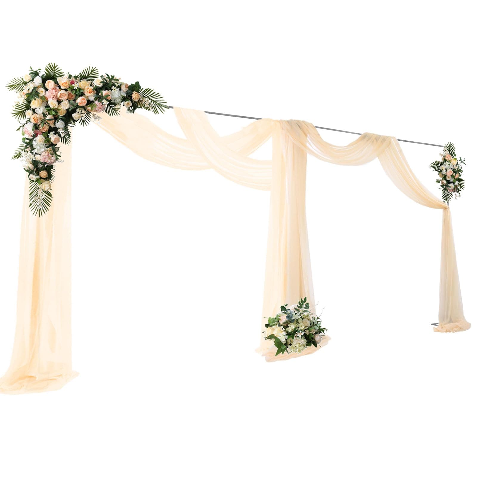 10 x 20 FT Wedding Arch Backdrop Stand, Backdrop Frame Pipe Kit with Base for Wedding Birthday Xmas Party Photo Booth Background Photography Exhibition Decoration