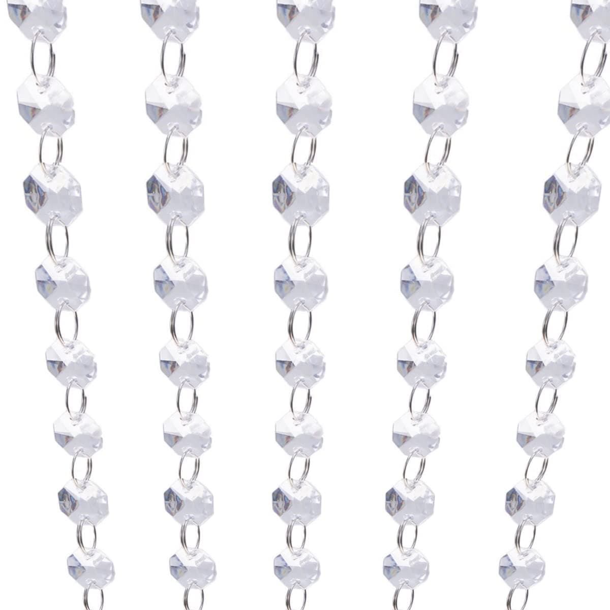 Crystal Clear Acrylic Bead Garland Chandelier Hanging Wedding Decoration 33 FT