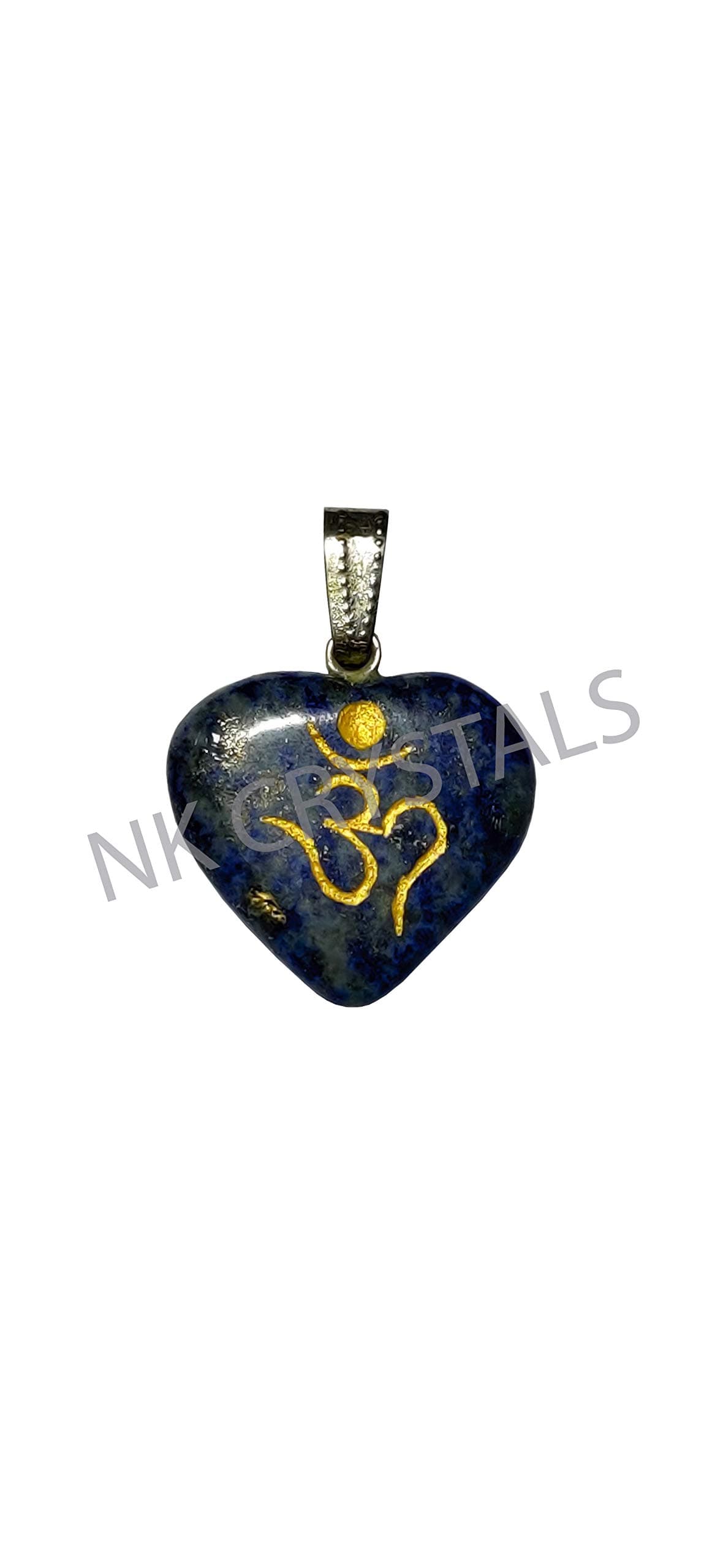 NK CRYSTALS Lapis Lazuli Pendant Reiki Crystals Worry Gemstones Indian Heart Palm Tumblestones Natural Chakra Stones Gifts