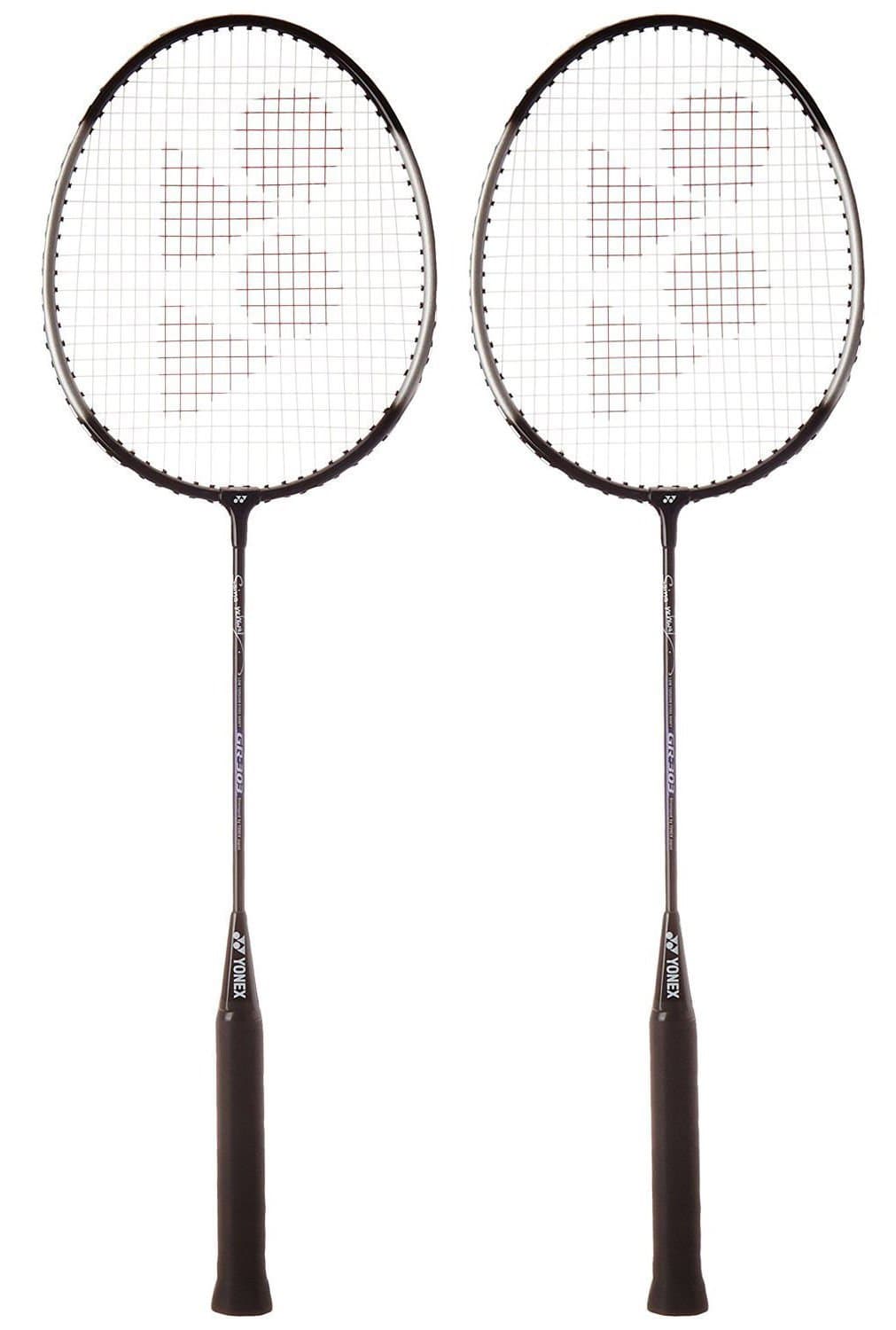 Yonex GR 303 Combo Aluminum Badminton Racquet, Set of 2 (Black)