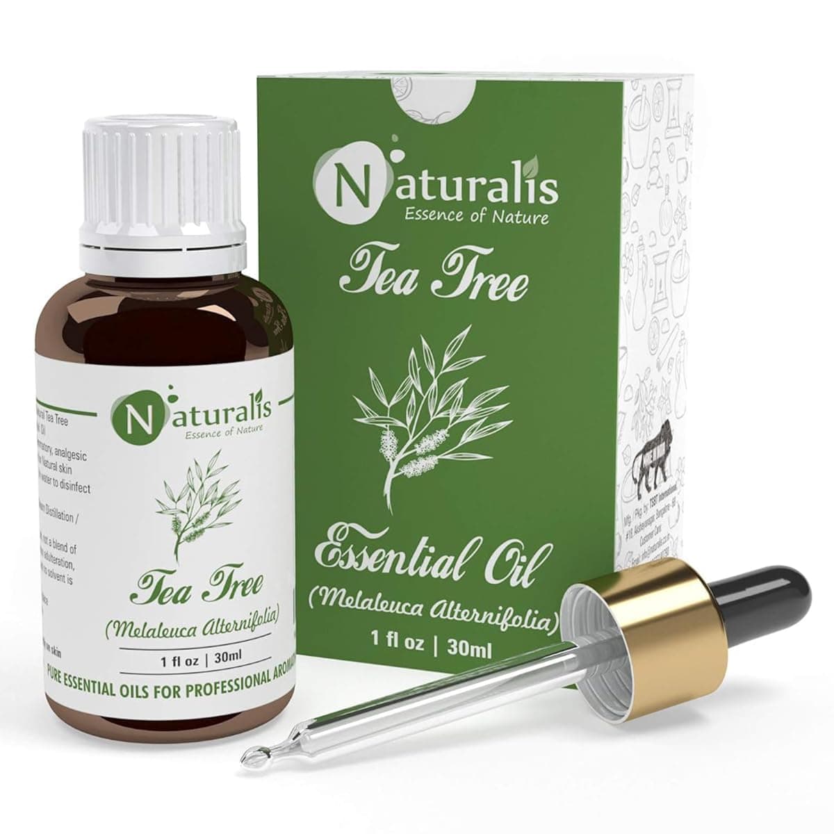 Tea Tree Oil for Hair, Acne, Pimples and Scar - Pure and No Dilution Tea Tree Oil - No Solvents - Ideal for Aromatherapy - 30ml