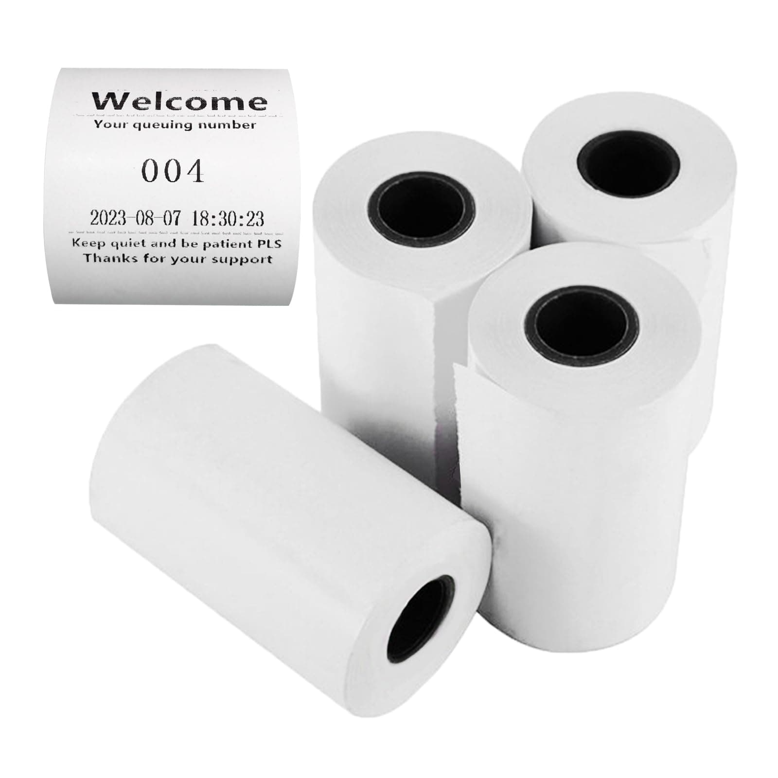 KOQICALL Thermal Paper 57mm Thermal Receipt Paper Cash Register Paper POS Receipt Paper 2 1/4 for Thermal Printer to Take a Number