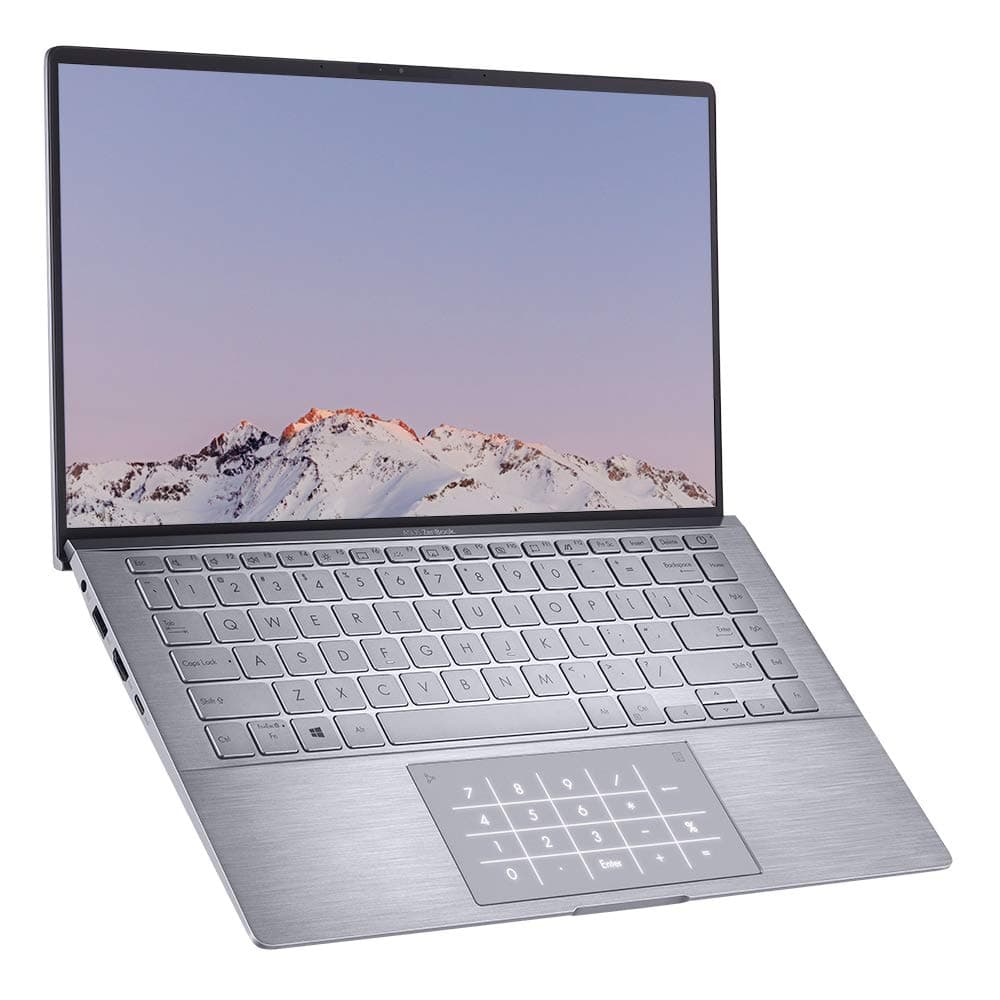 ASUS ZenBook UM433IQ Full HD 14" Laptop (AMD Ryzen 7 4700U, Nvidia GeForce MX350 Graphics, 8GB RAM, 512GB PCIe SSD, Windows 10) - Includes LED NumberPad, Light Grey