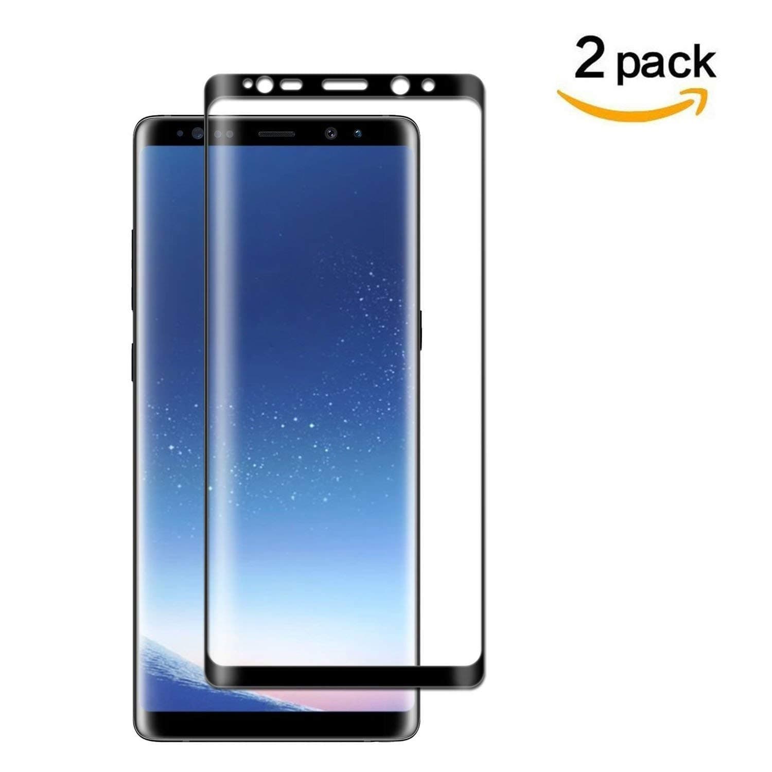 Note 8 Screen Protector, 3D Curved Anti-Bubble Case-Friendly Tempered Glass Protector for Samsung Galaxy Note 8