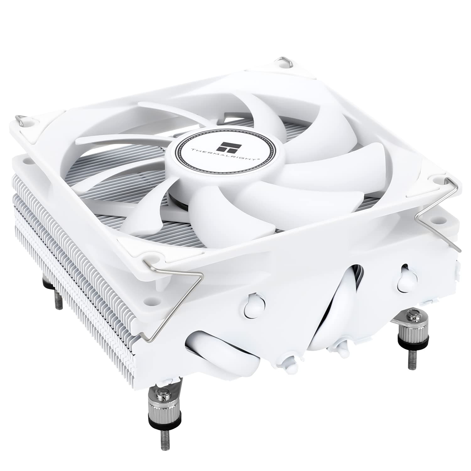 AXP90-X47 White Low Profile CPU Cooler, with 92mm TL-9015W Slim PWM Fan, ITX CPU Cooler, AGHP Technology, 47mm Height,for AMD AM4 AM5/Intel 1150/1151/1155/1851/1200(AXP90 X47 White)