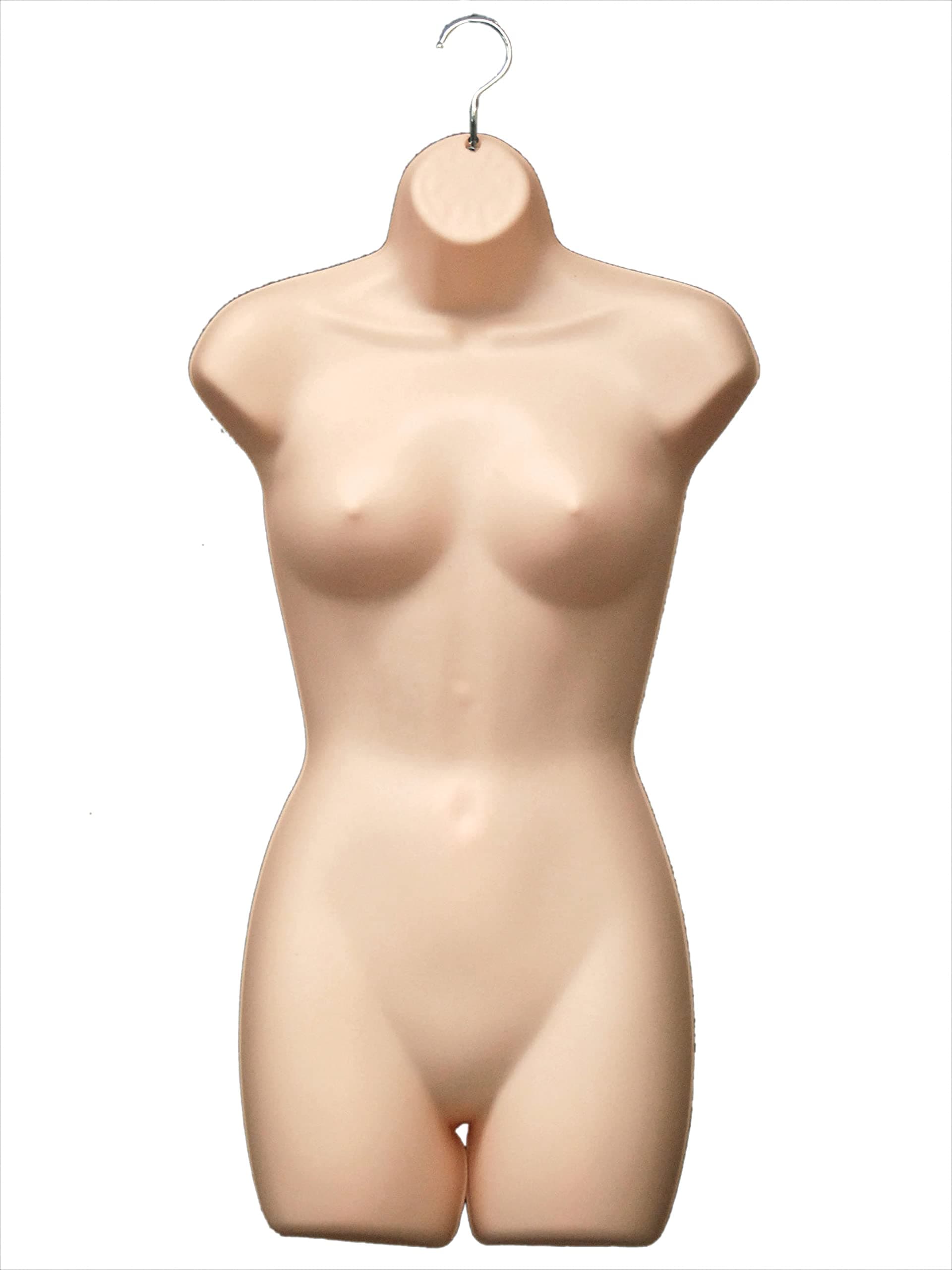 (PS-FP119F-6 Units) ROXY DISPLAY® Stand Size 4-6, Hollow Back with Half Leg, FLESHTONE, 6pcs Set