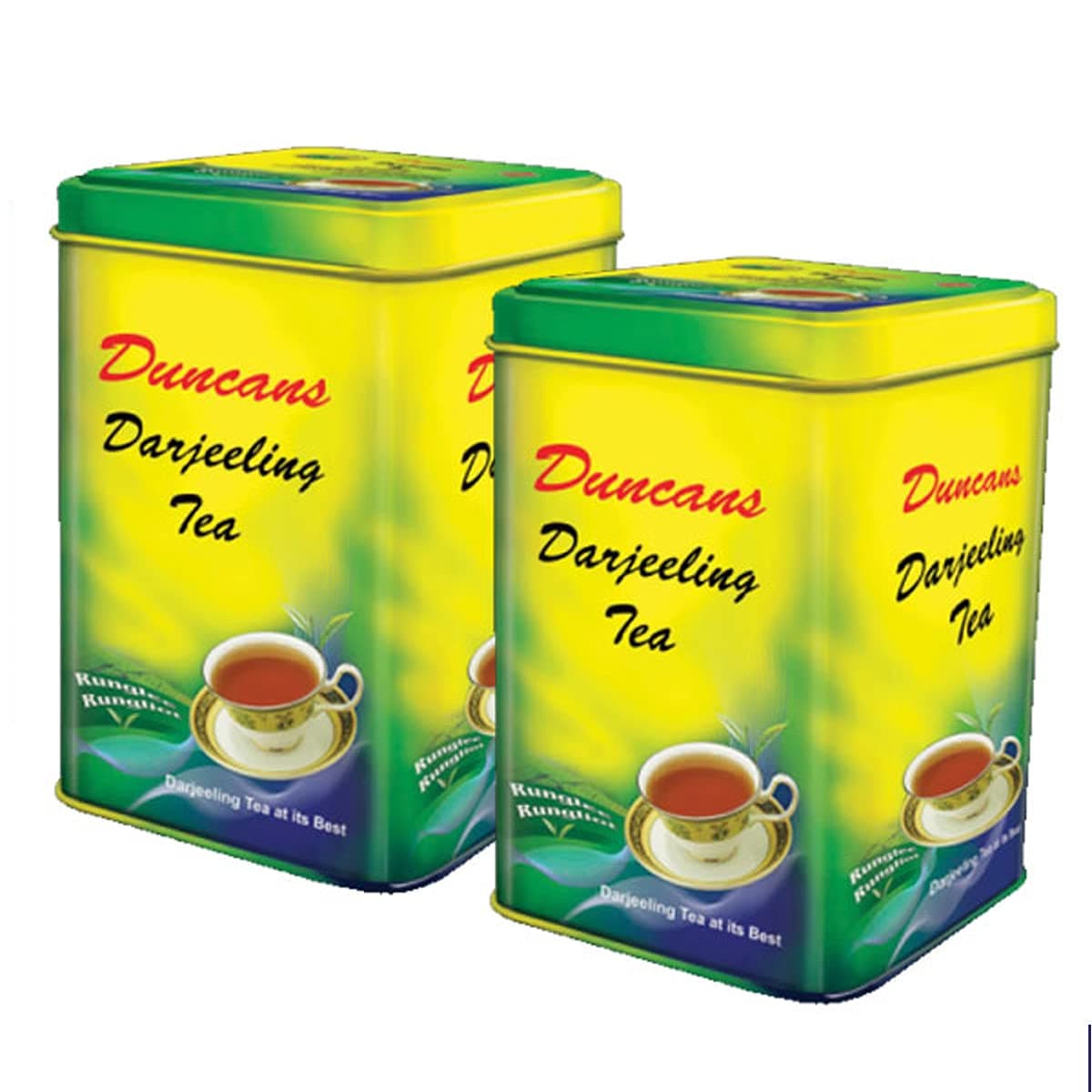 DUNCANS FINEST HAND - PICKED LEAF Darjeeling Tea, 100% Orthodox (250 Gram x 2 Tin Caddy Pack) | Loose Leaf