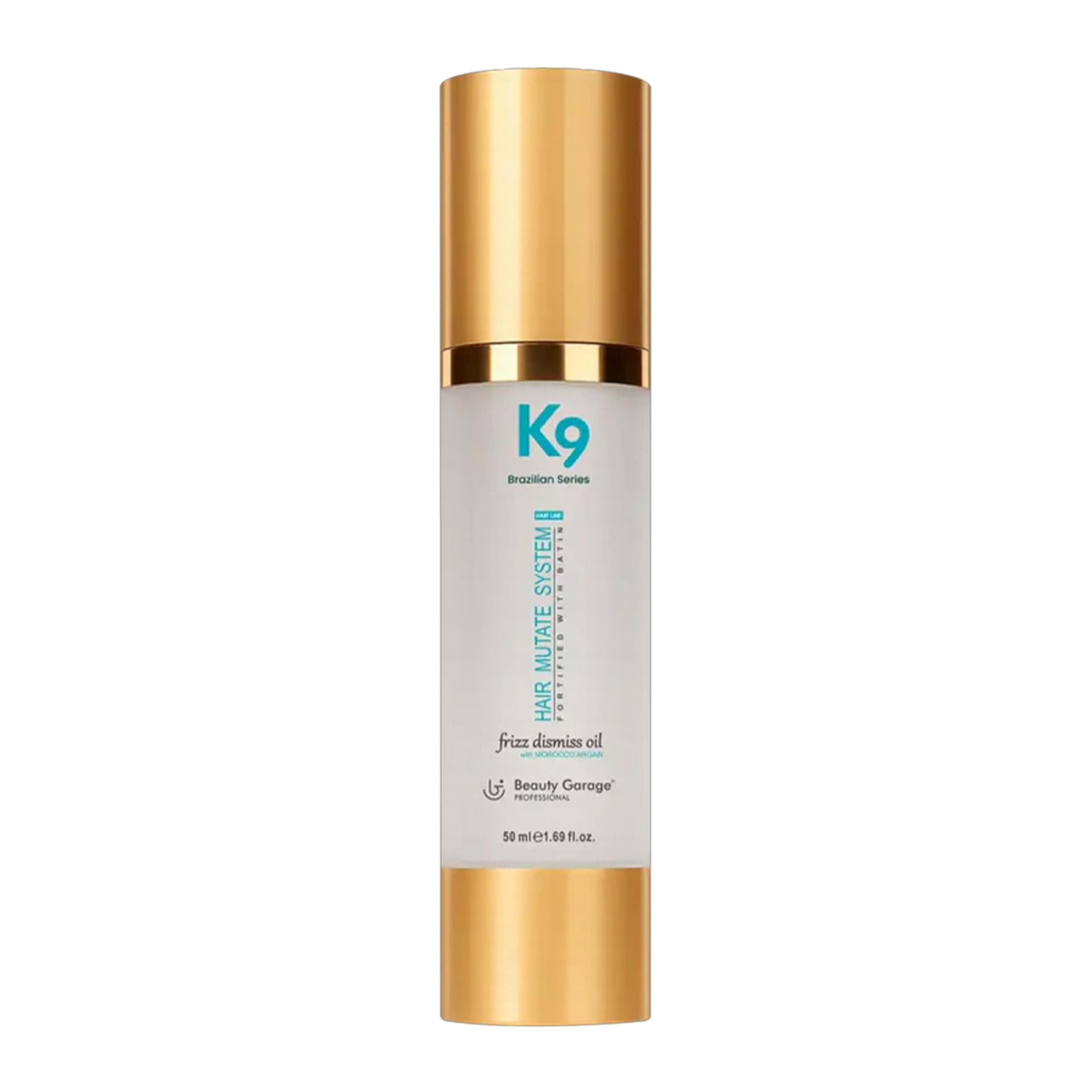 K9 Frizz Dismiss Moroccan Argan Oil | Lightweight Hair Serum with Heat & UV Protection | Argan Oil of Morocco For Frizz Control, Volume Boost & Deep Hydration | 50 ml