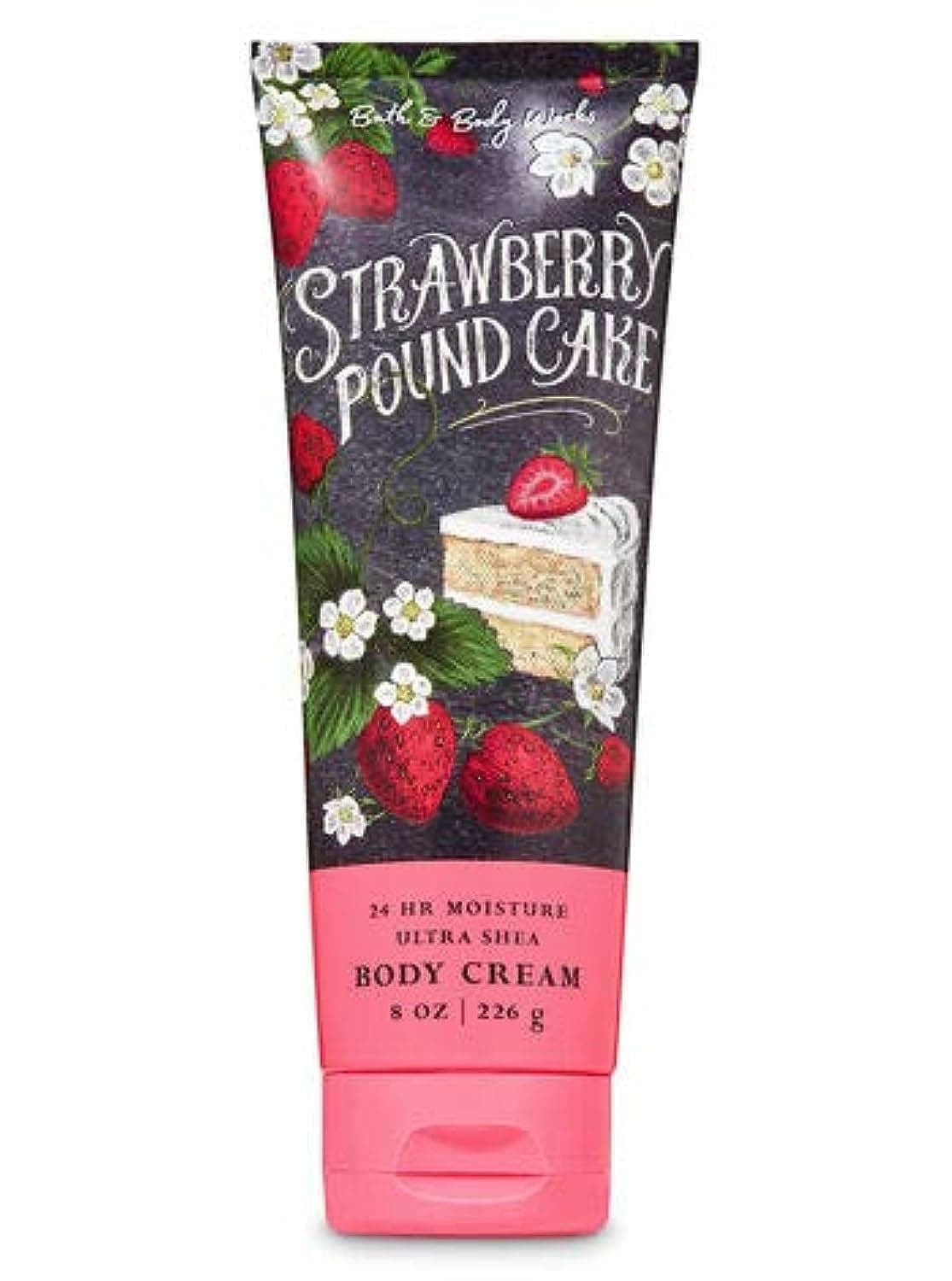 Bath & Body Works and Full Size Care - Ultra Shea Cream - Strawberry Pound Cake 8 oz