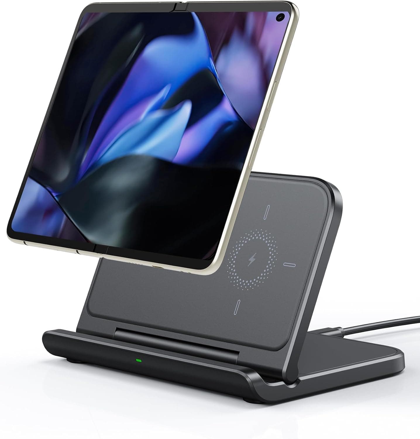 【Pixel Fold/9 Pro Fold, Galaxy Z Fold Compatible】Wireless Charger, Compatible with Pixel Fold/9 Pro Fold, Galaxy Z Fold 7/6/5/4/3, Foldable Charging Stand (Adapter Sold Separately), SwanScout 503S