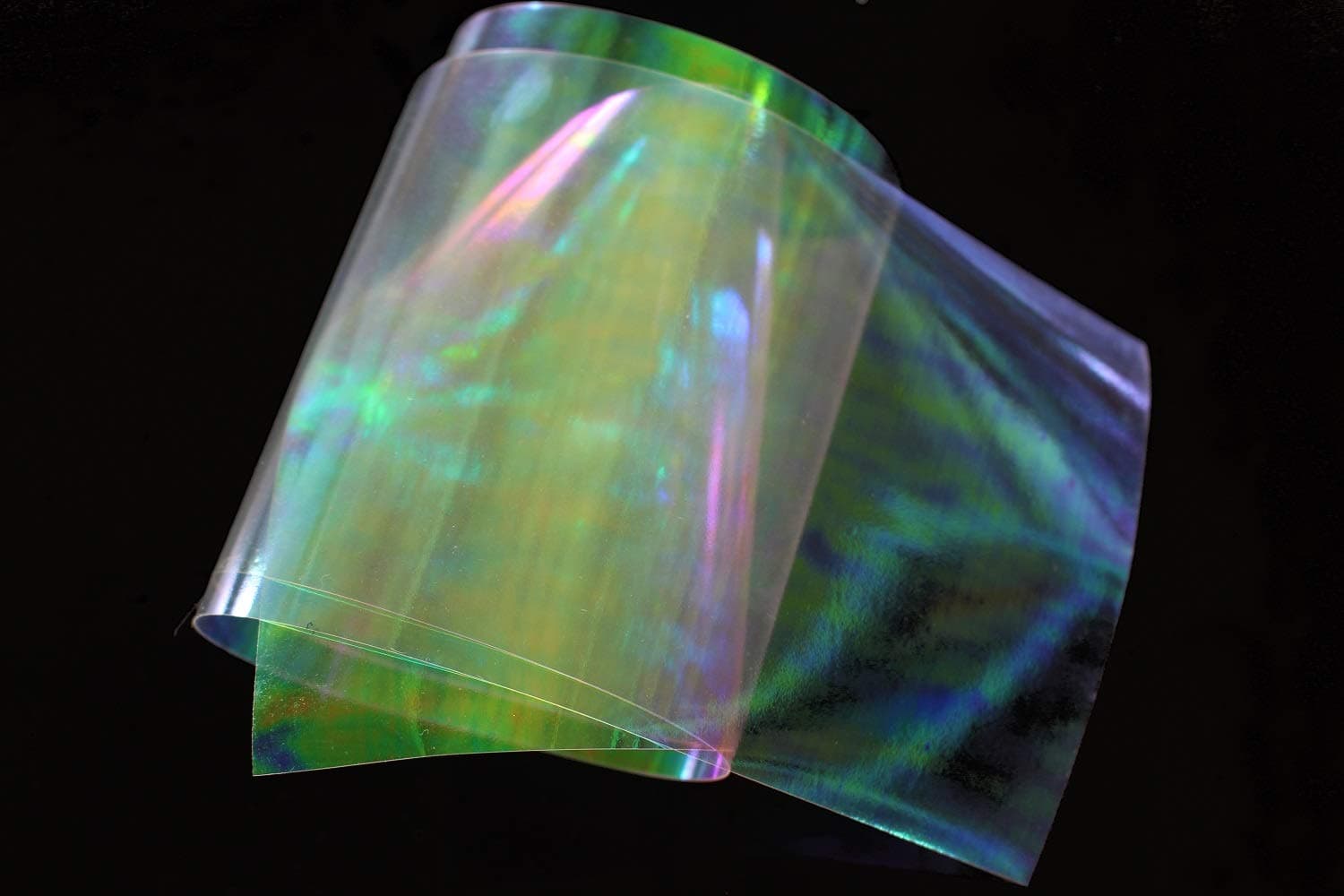 Tigofly 10 pcs 19X10cm Clear Fly Tying Rainbow Film Sabiki Rig Making Shrimp Flash Back Wings Scud Nymph Fly Tying Materials