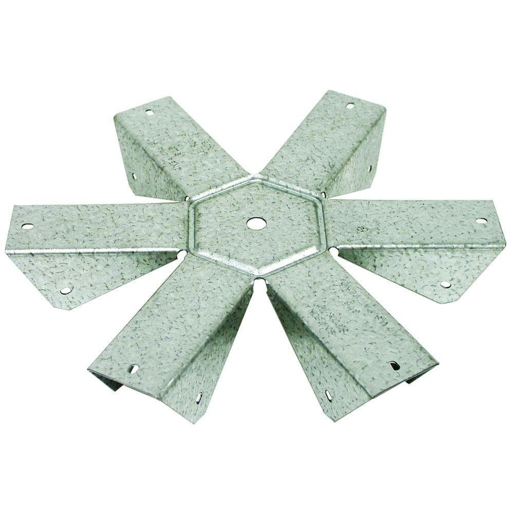 Simpson Strong-Tie GT6Z GT ZMAX® Galvanized 18-Gauge Gazebo Tie for 6-2x Rafters, Center