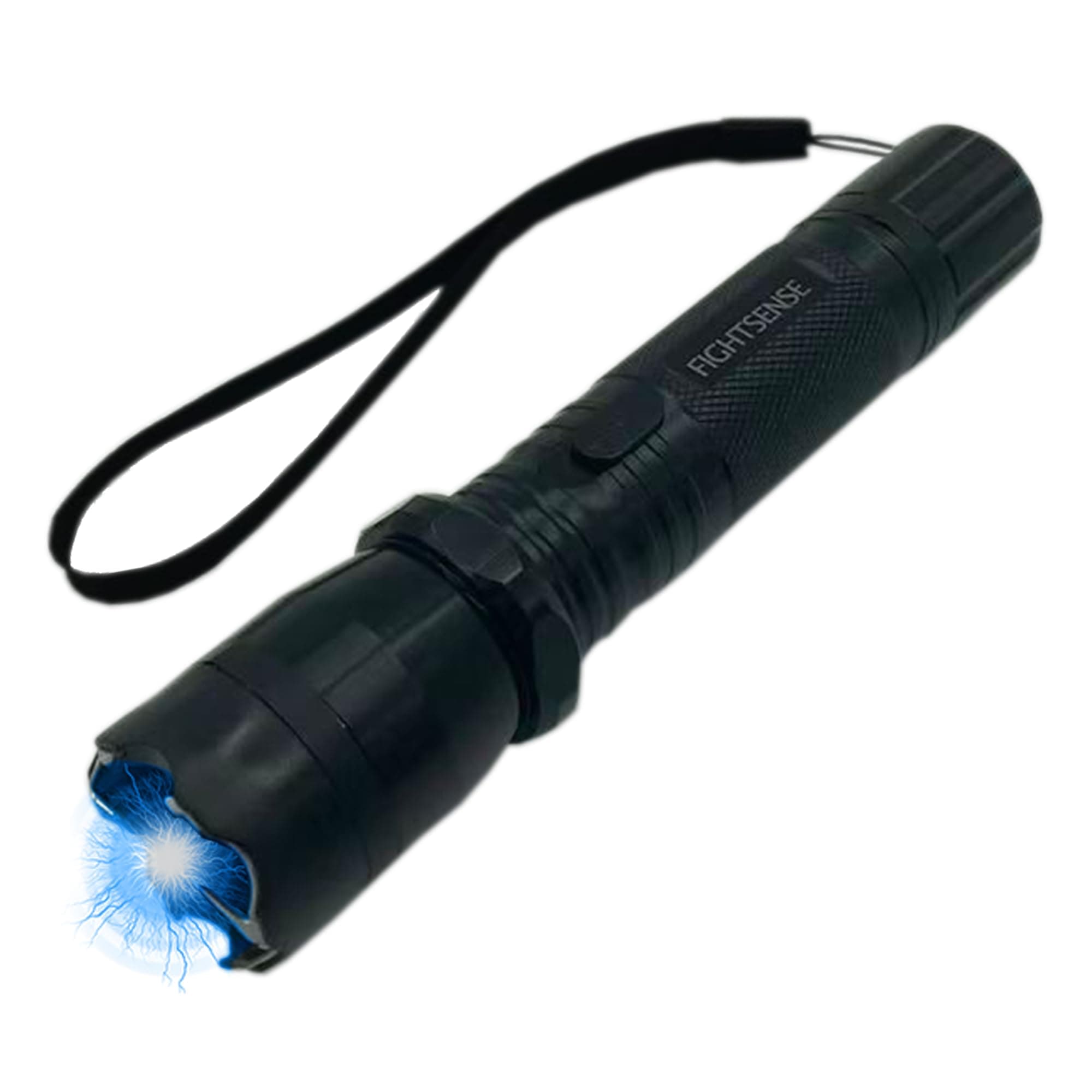 Fightsense Heavy Duty Flashlight Stun Gun for Women Self Defense - Rechargeable Batteries - Bright LED Flashlight with Three Modes for Men Or Women