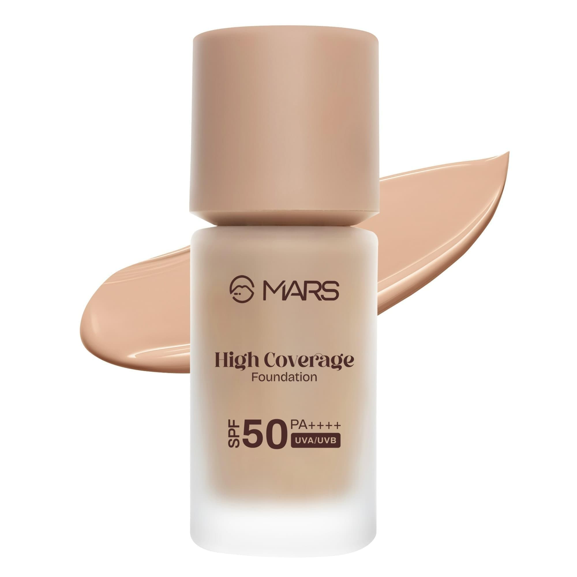SPF50 PA++++ High Coverage Foundation (40ml) | Blemish Free & Blendable Makeup | All Skin Type | IN-VIVO Tested with 5 Star UVA+UVB Protection Boots Rating (SHADE-05)