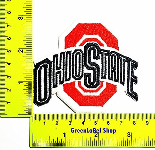 Ohio State Buckeyes Sport University Sport Patch Logo Sew Iron on Embroidered Appliques Badge Sign Costume