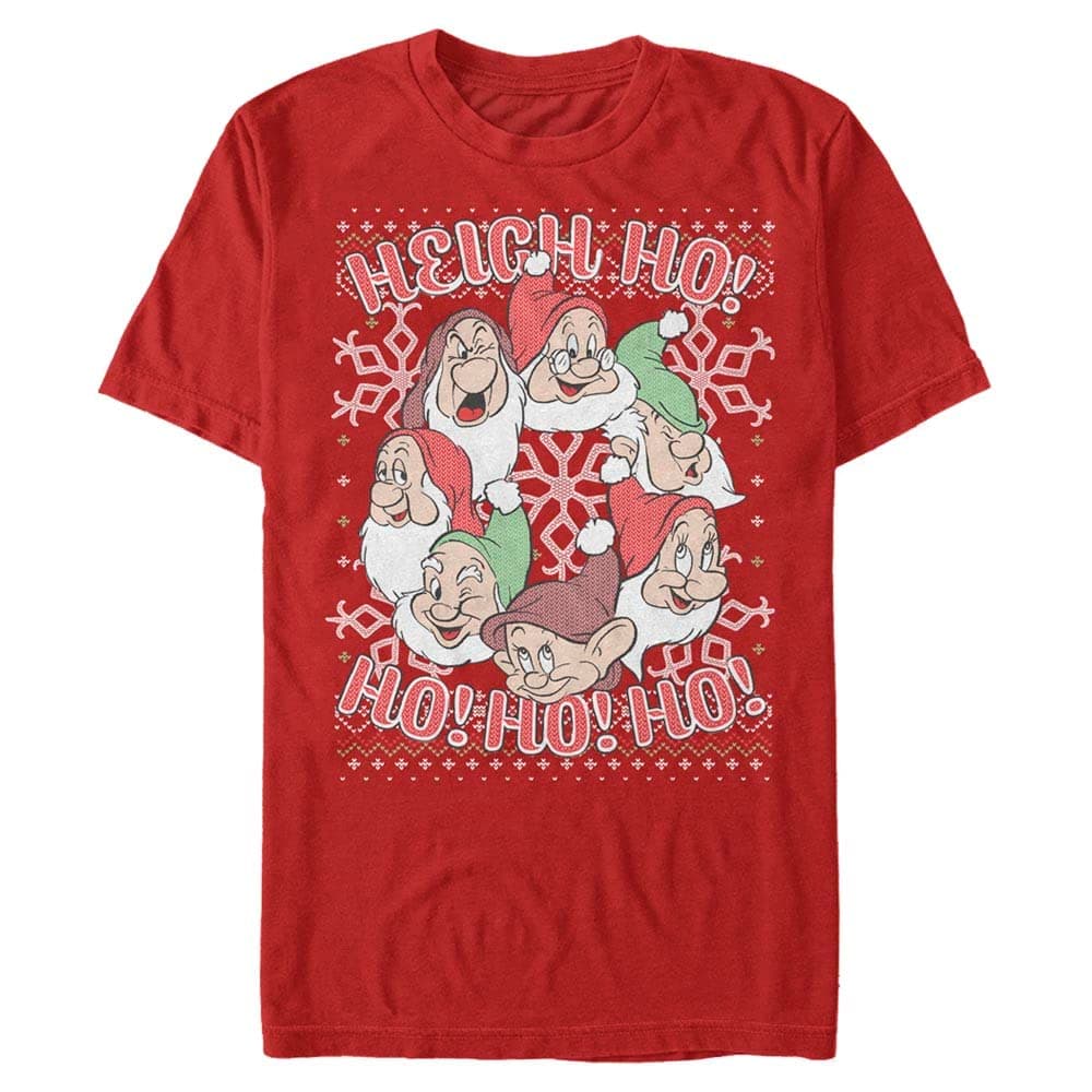 Disney Unisex Snow White Seven Dwarf Sweater Organic Short Sleeve T-shirt T-Shirt