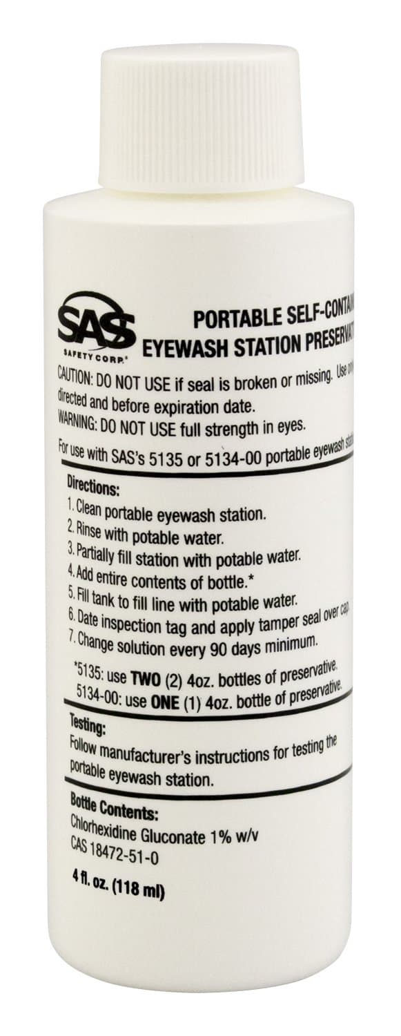 Safety 5136-01 Preservative for Eyewash Station 4 oz. Bottle