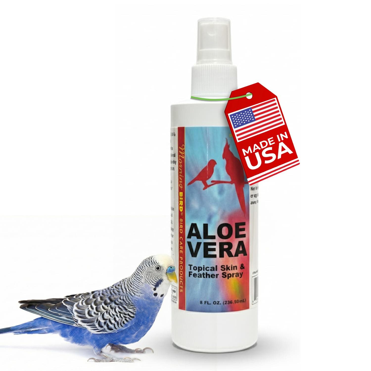 Morning Bird Organic Aloe Vera, Non-Toxic Bird Spray, Soothing and Hydrating