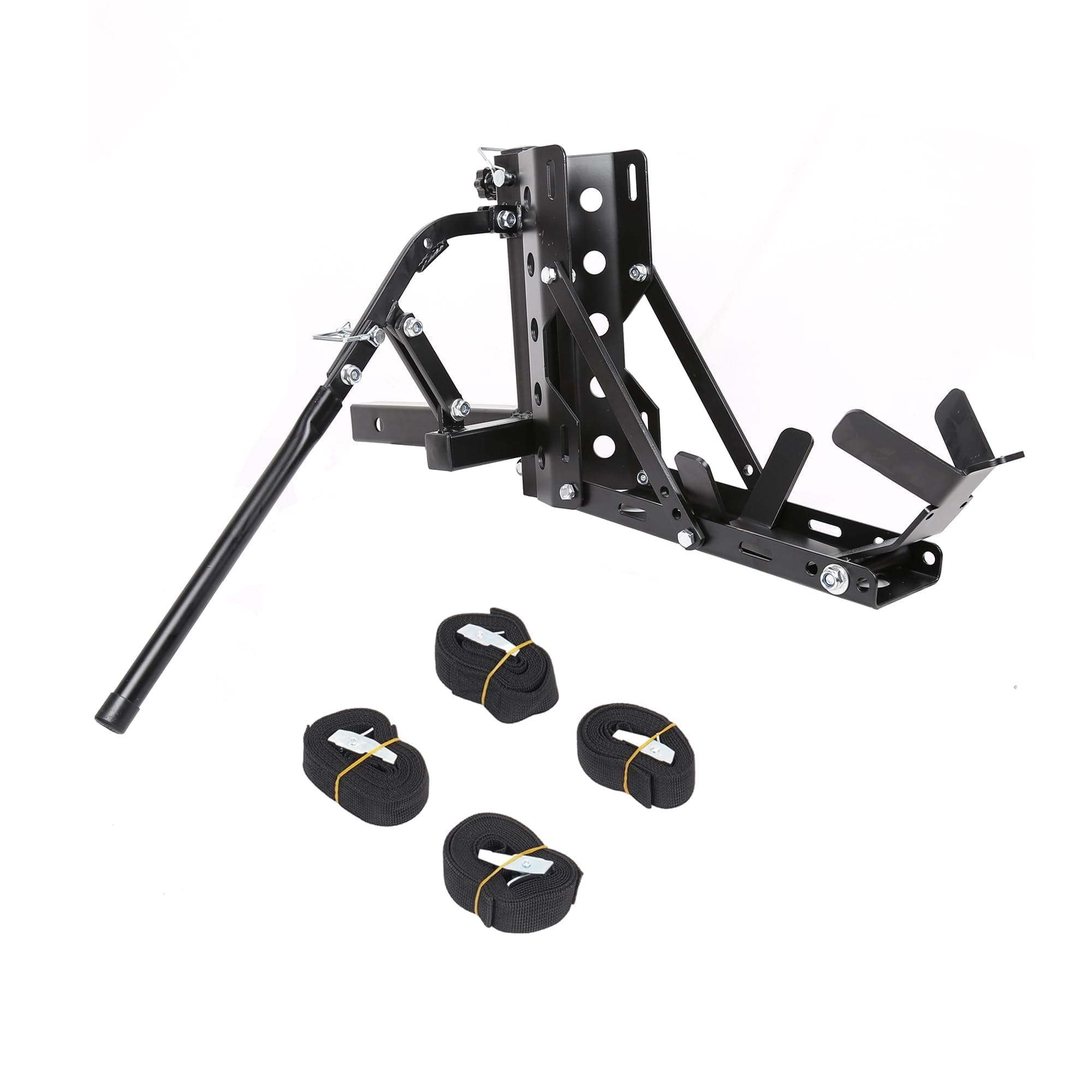 ECOTRIC 800LBS Motorcycle Trailer Hitch Scooter Hauler Mount Rack 2" Motorcycle Tow Carrier Receiver Heavy Duty Steel