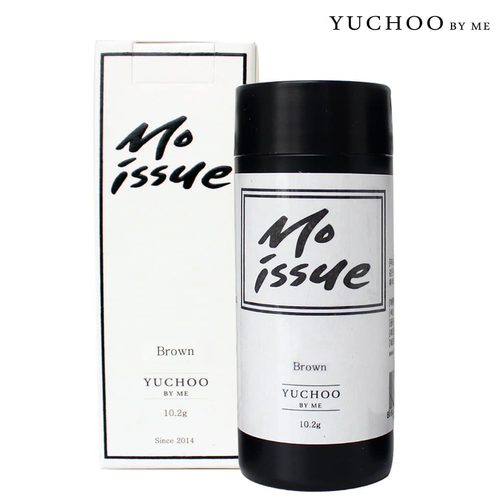 [YUCHOO BY ME] MOISSUE Hair Fibers 10.2g Natural Hair Loss Concealer 3 Colors / Natural Ingredients Hair Fibers Instantly Thickens Thinning Hair for Men and Women / Made in Korea (Brown)