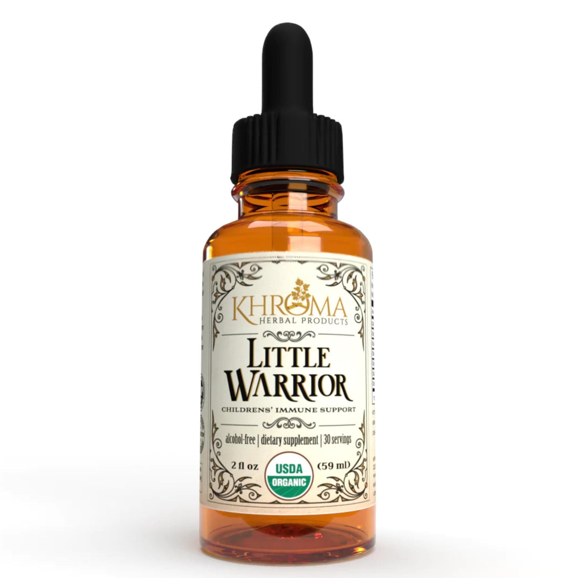 Little Warrior - Organic Children's Immunity Booster - 2 oz Delicious Liquid Supplement - by Khroma Herbs