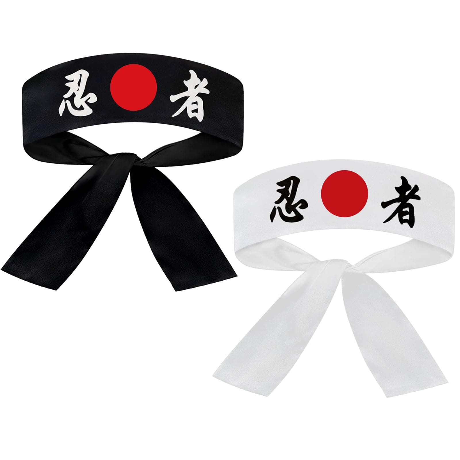 Kitchen Supply Japanese Sushi Chef Hachimaki Karate Headband 2 Piece