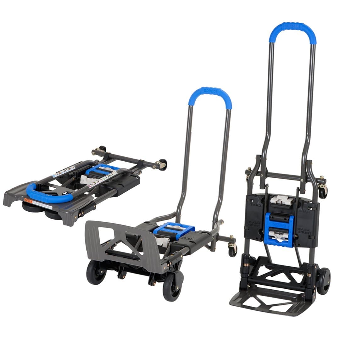 Shifter 135 kg Multi Function Folding Hand Trolley and Sack Truck (Blue) 42.3 x 34.9 x 125.1 cm