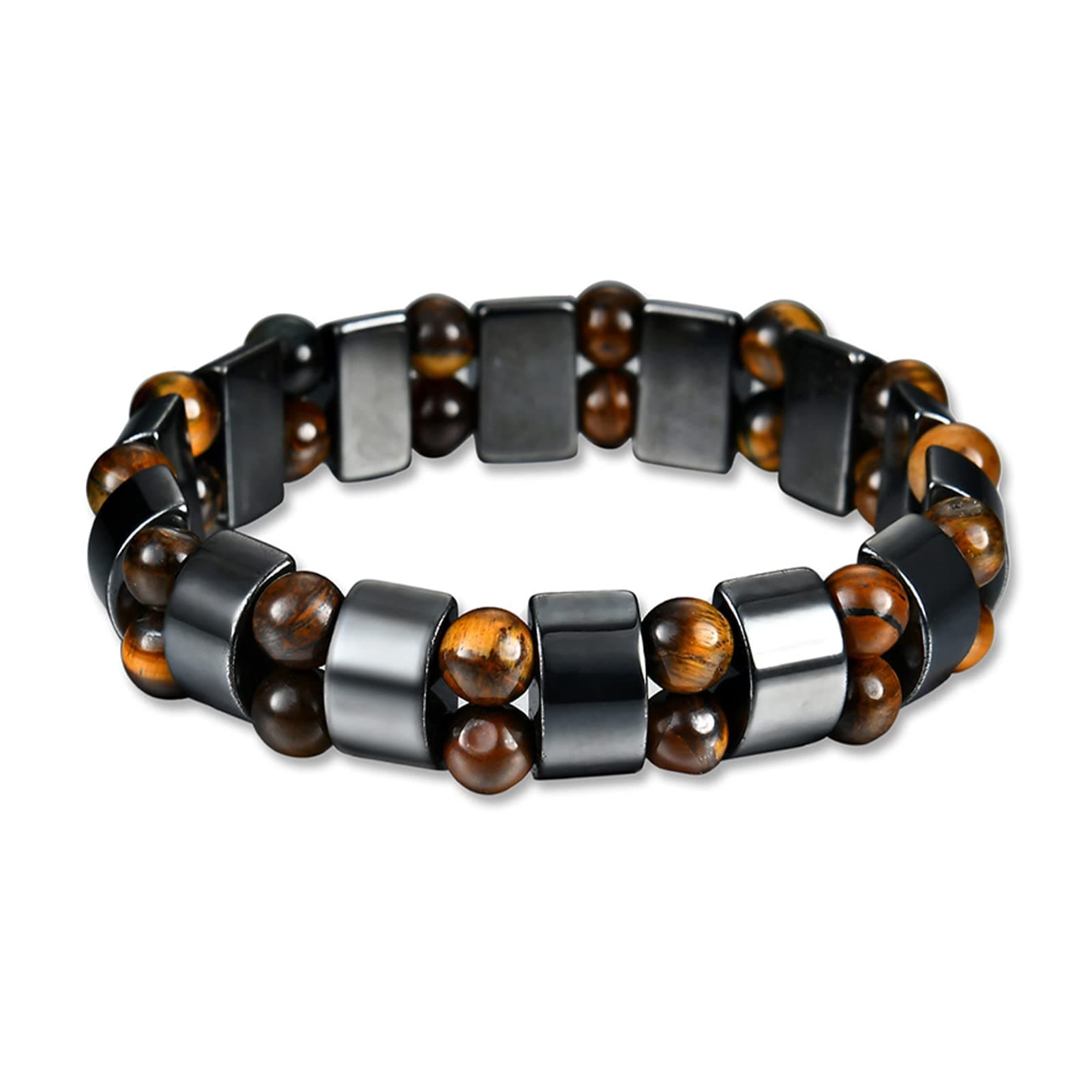 1pc Women Men Magnetic Therapy Bracelet, Health Care Weight Loss Hematite Bangle, Perfect Jewelry Gift for Friends and Family