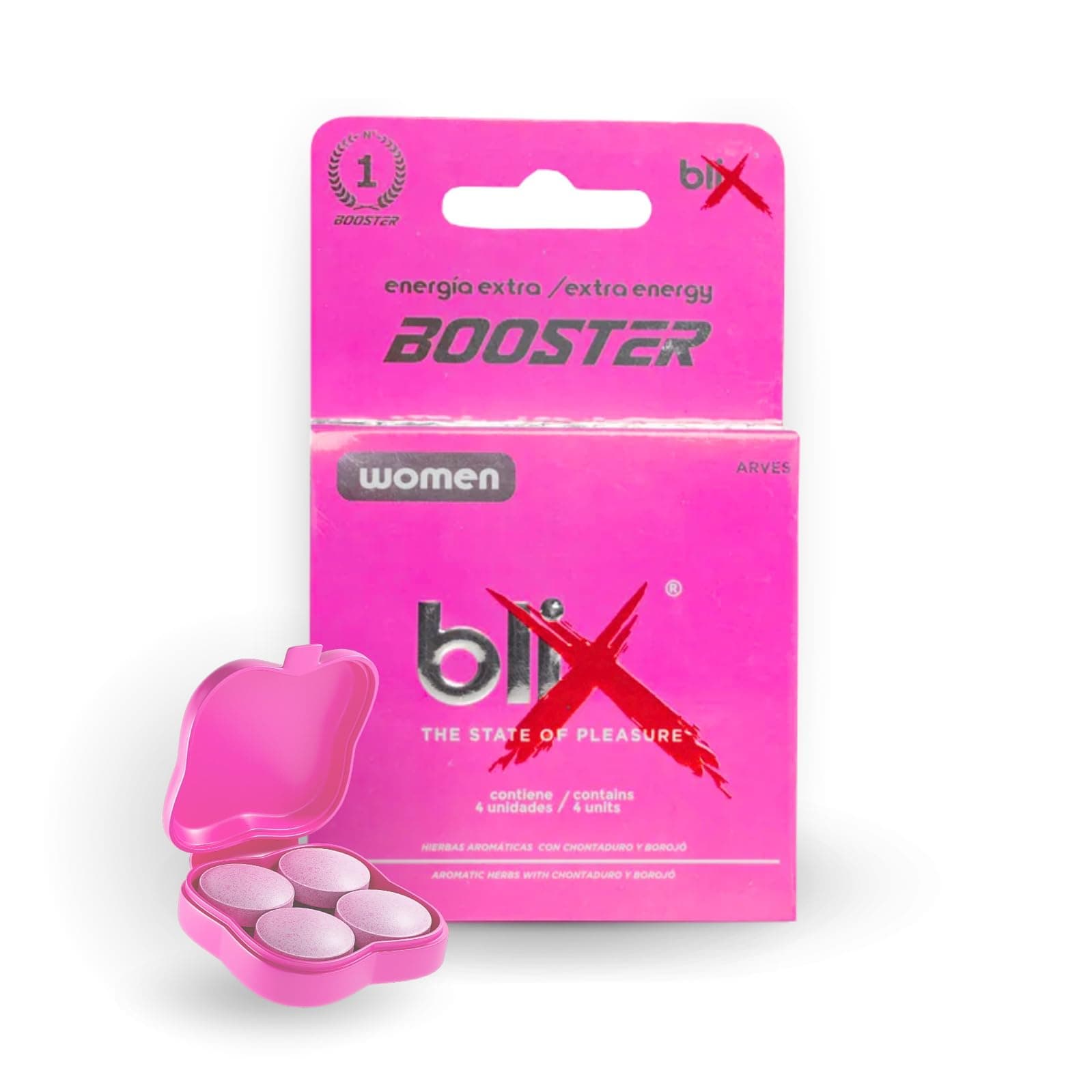 Blix Booster 100% Natural Women Stimulant (Pack of 4)