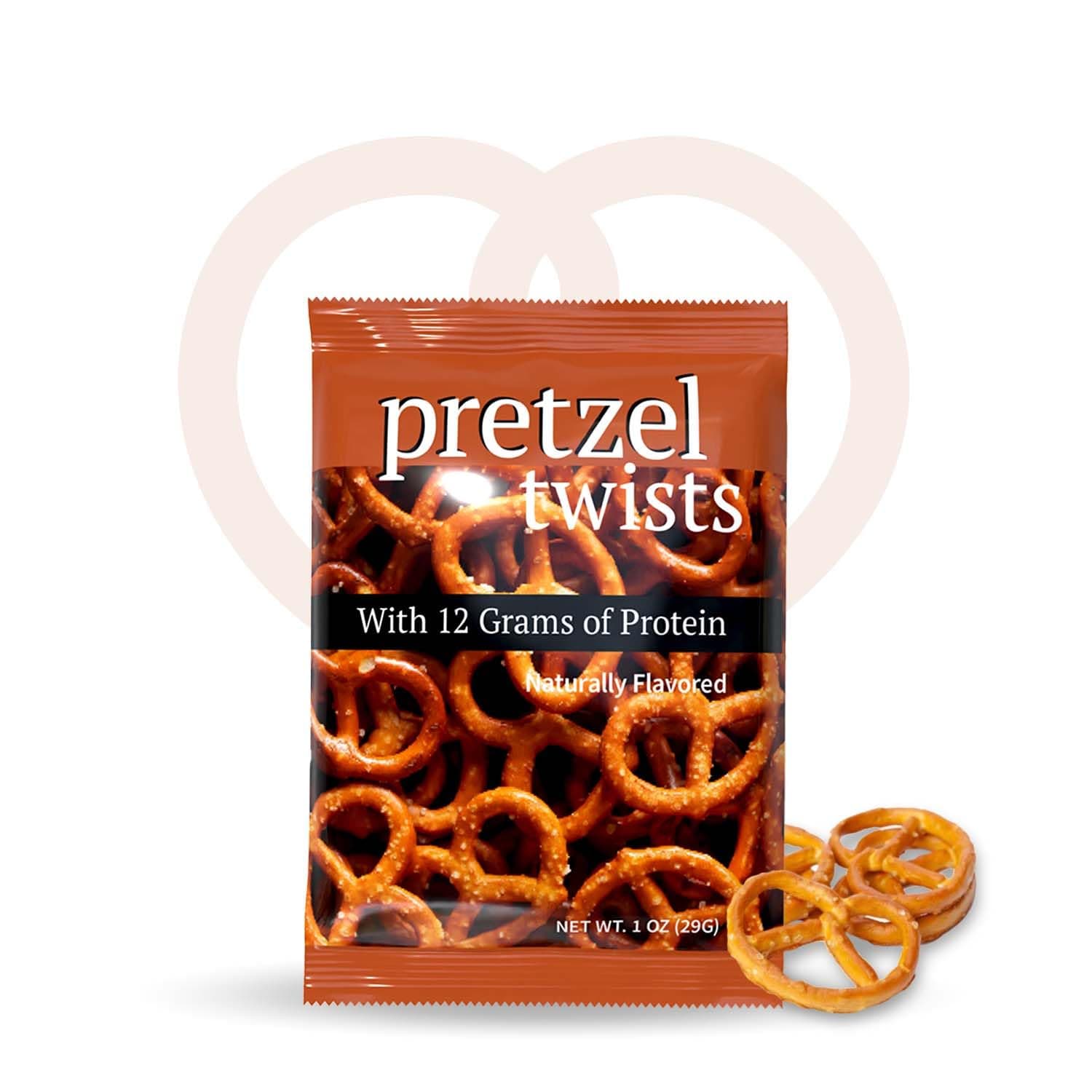 Pretzel Protein Twists | 7/Bags | Weight Loss, Diet, Keto Friendly, Hunger Control, Healthy Snack | Low Fat, Low Carb, Low Calorie