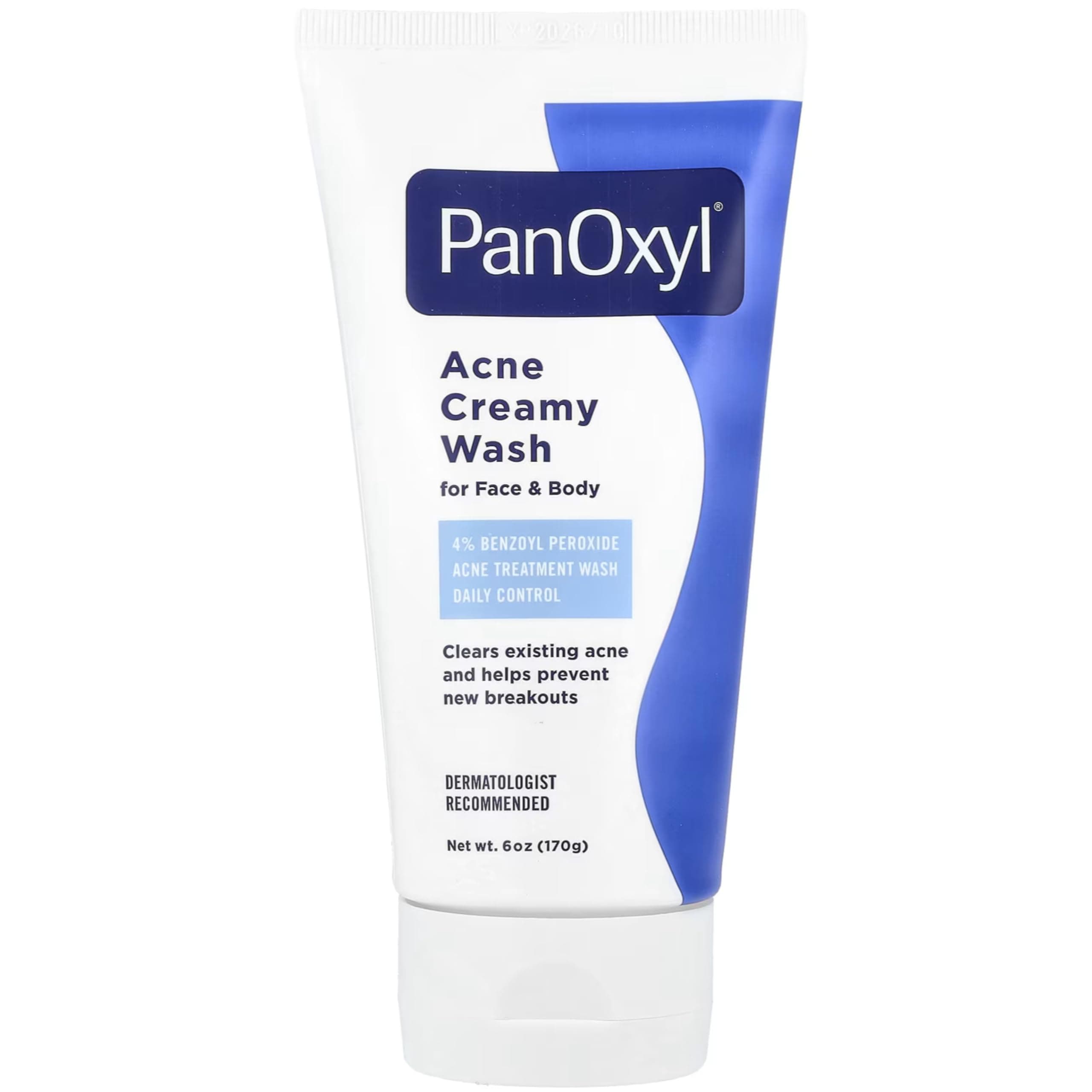 4% Benzoyl Peroxide Acne Creamy Wash 6 oz (Pack of 2)