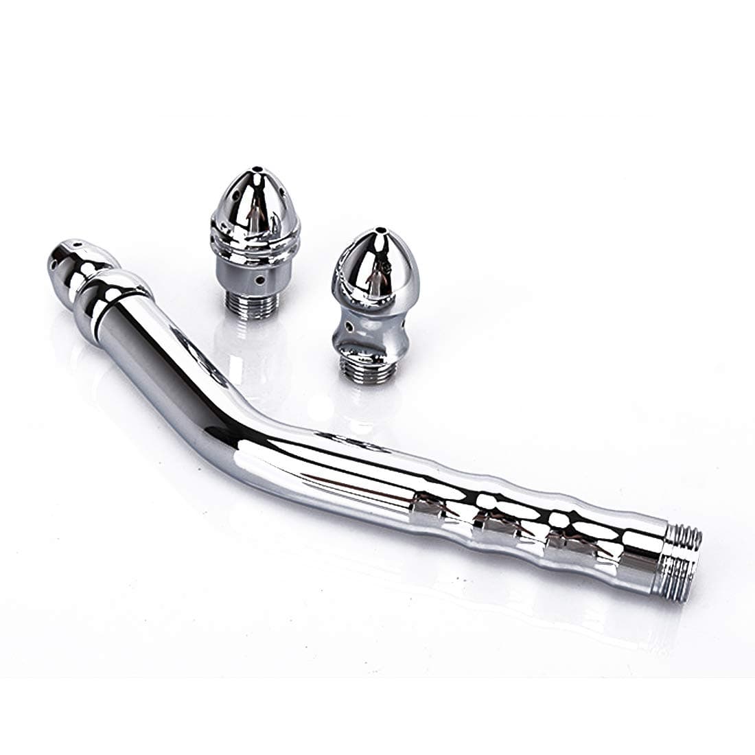 Cleaner Metal Shower Cleaner 3 Heads Aluminum Cleaner Cleansing Colonic Douche System Cleaner(Silver)