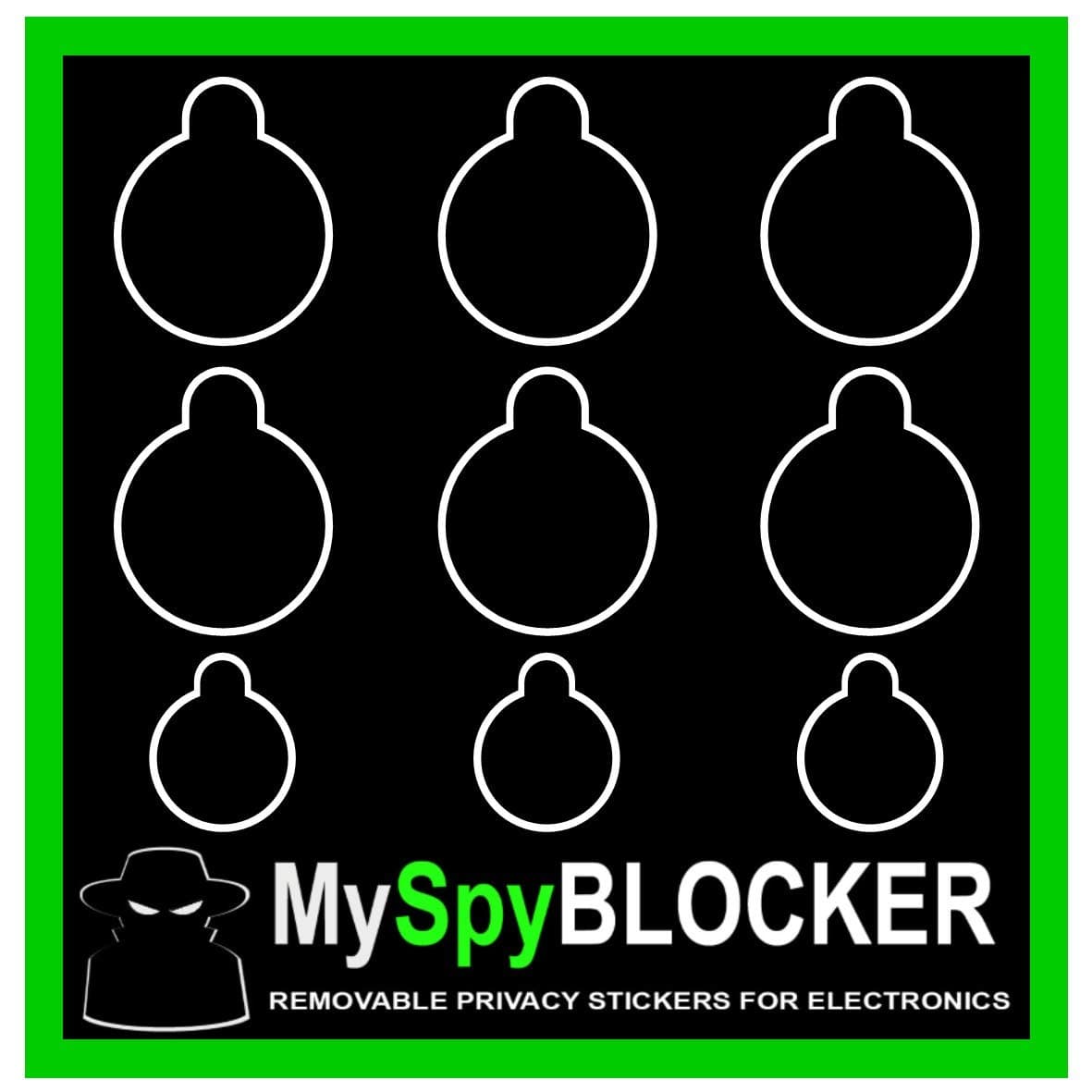 Webcam Cover / Camera Lens Covers for Online Privacy! Removable & Reusable. Bulk Pack (6 Sheets x 9 stickers - 54 UNIVERSAL Black Webcam Covers.)