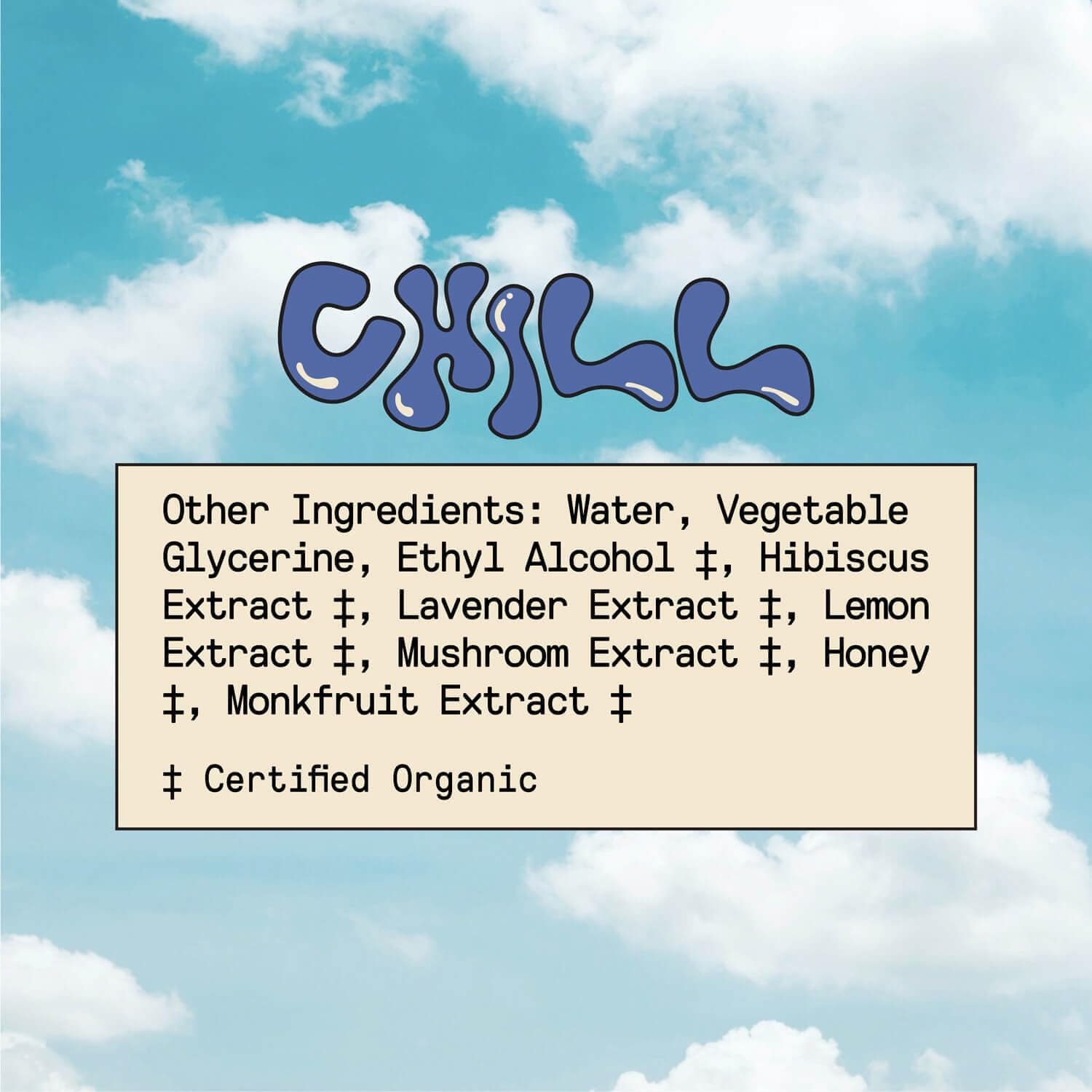 SuperMush Daily Chill Mouth Spray - Mushroom Spray Supplement Reishi - Hibiscus & Ashwagandha Mixed Mushrooms Extract Pure Liquid Sprays - Stress Relief, Relaxing & Calming - 30ml Organic Lion’s Mane