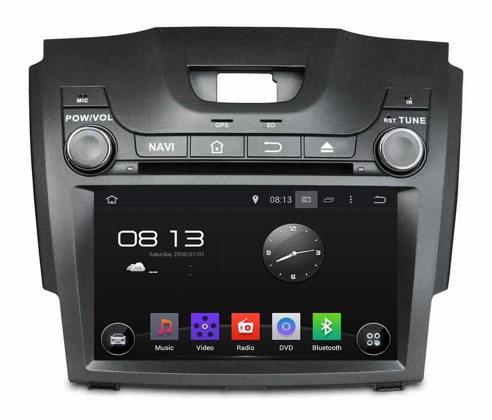 8" Android 5.1 Quad Core Car DVD GPS Navigation for Chevrolet S10 Isuzu D-Max 2013-2014 w/WiFi+Bluetooth+Radio+RDS+SWC+SD/USB Input+AUX in+Free Rear View Camera+8G SD Card with USA Map