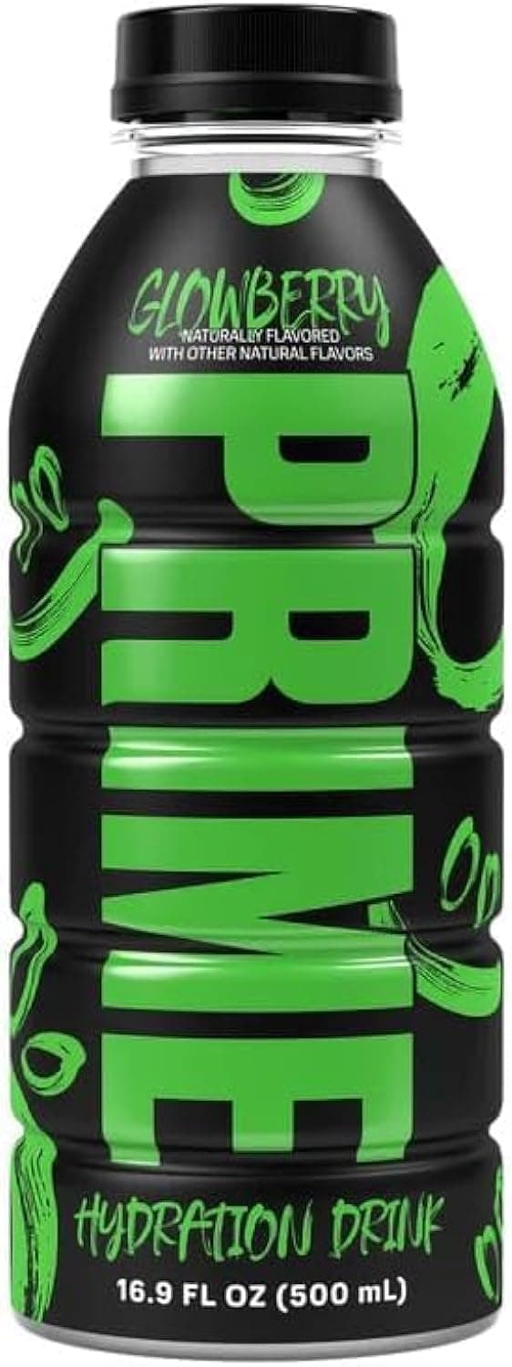 Prime Hydration Sports Drink by Logan Paul & KSI Glowberry - 500ml Bottle