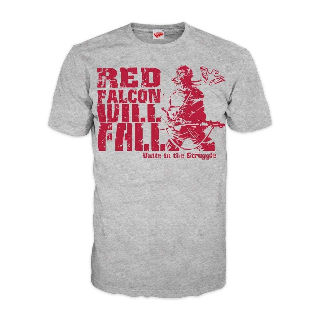 CONTRA Men's Propaganda Red Falcon T-Shirt Heather Grey