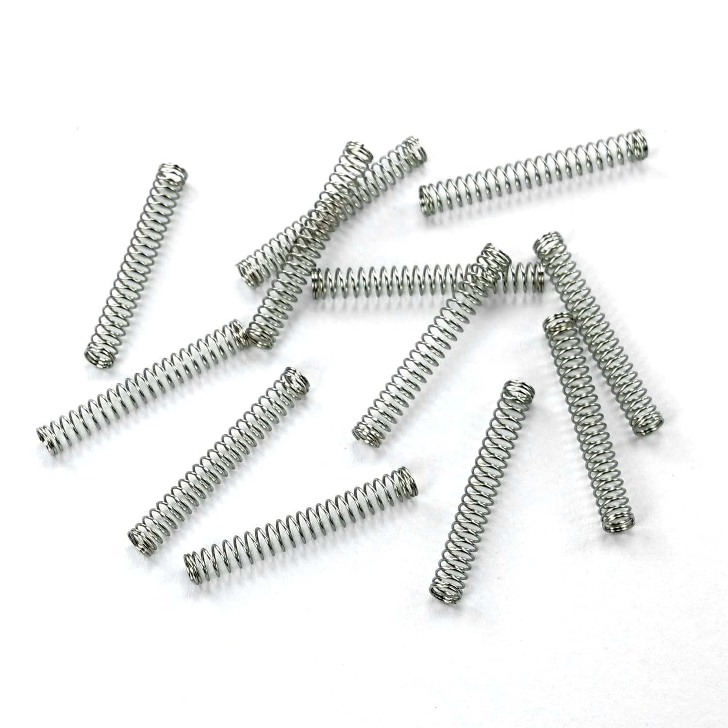 TORMEN Compression Spring, Stainless Steel Extension Spring for Shop and Home Repairs, 3mm OD, 0.5mm Wire Size, 25mm Free Length (Silver, 10Pcs)