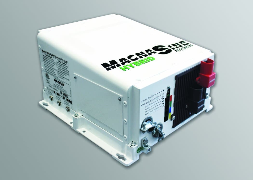 Magnum Energy MSH4024RE Pure Sine Hybrid Inverter Charger MSH Series 4000W 24VDC, Dual AC Input, Renewable energy systems, White Color