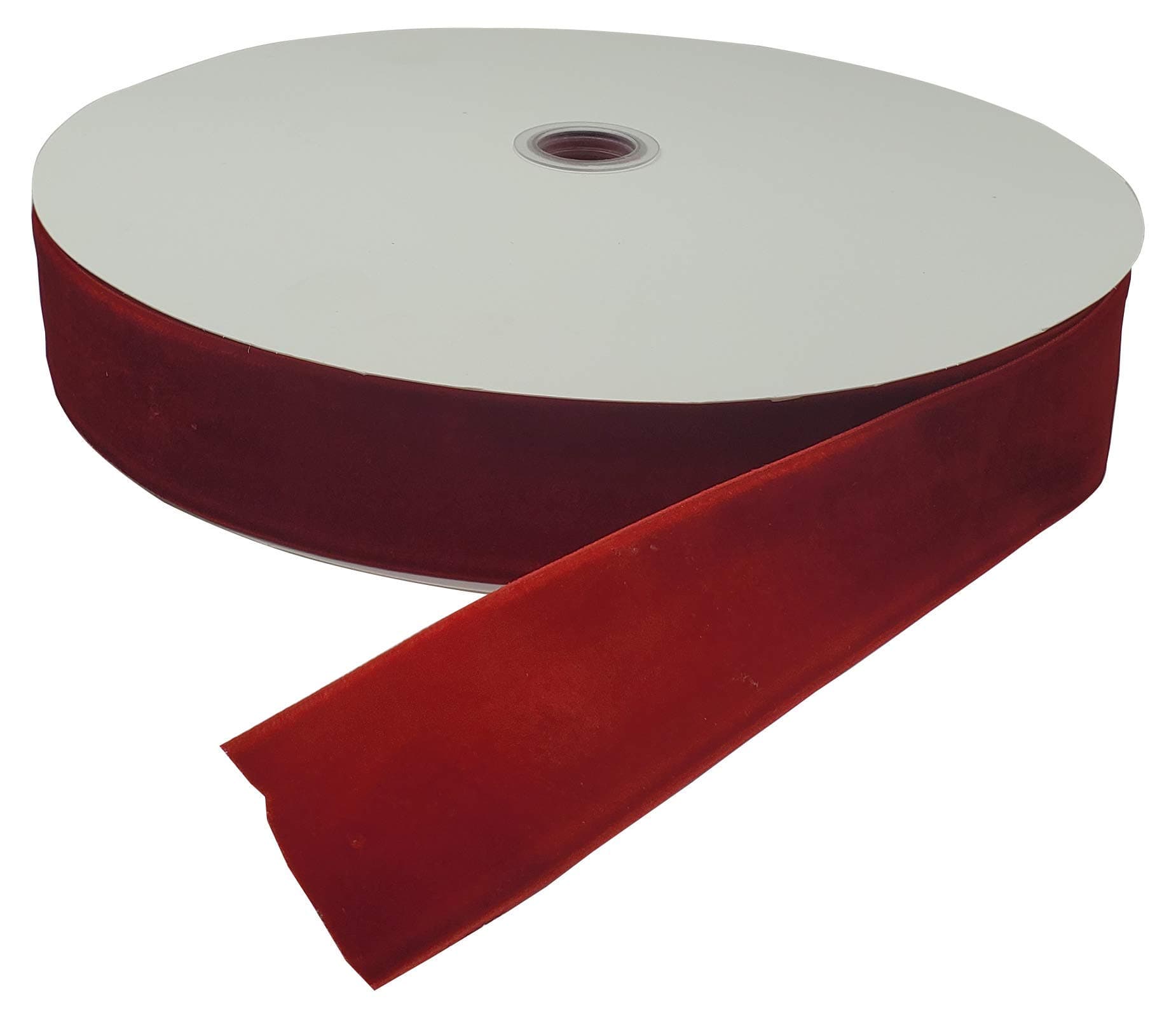 10 Yards Velvet Ribbon Spool(Red, 1 1/2")